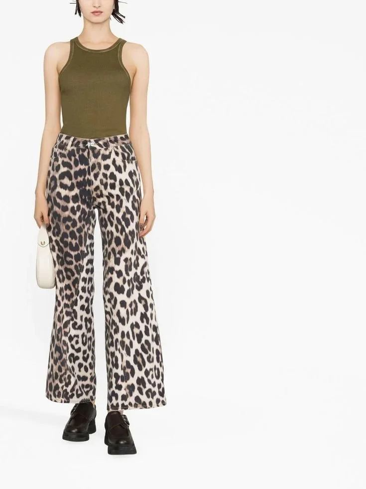 GANNI leopard-print Organic Cotton Trousers - shopping-online.jpeg