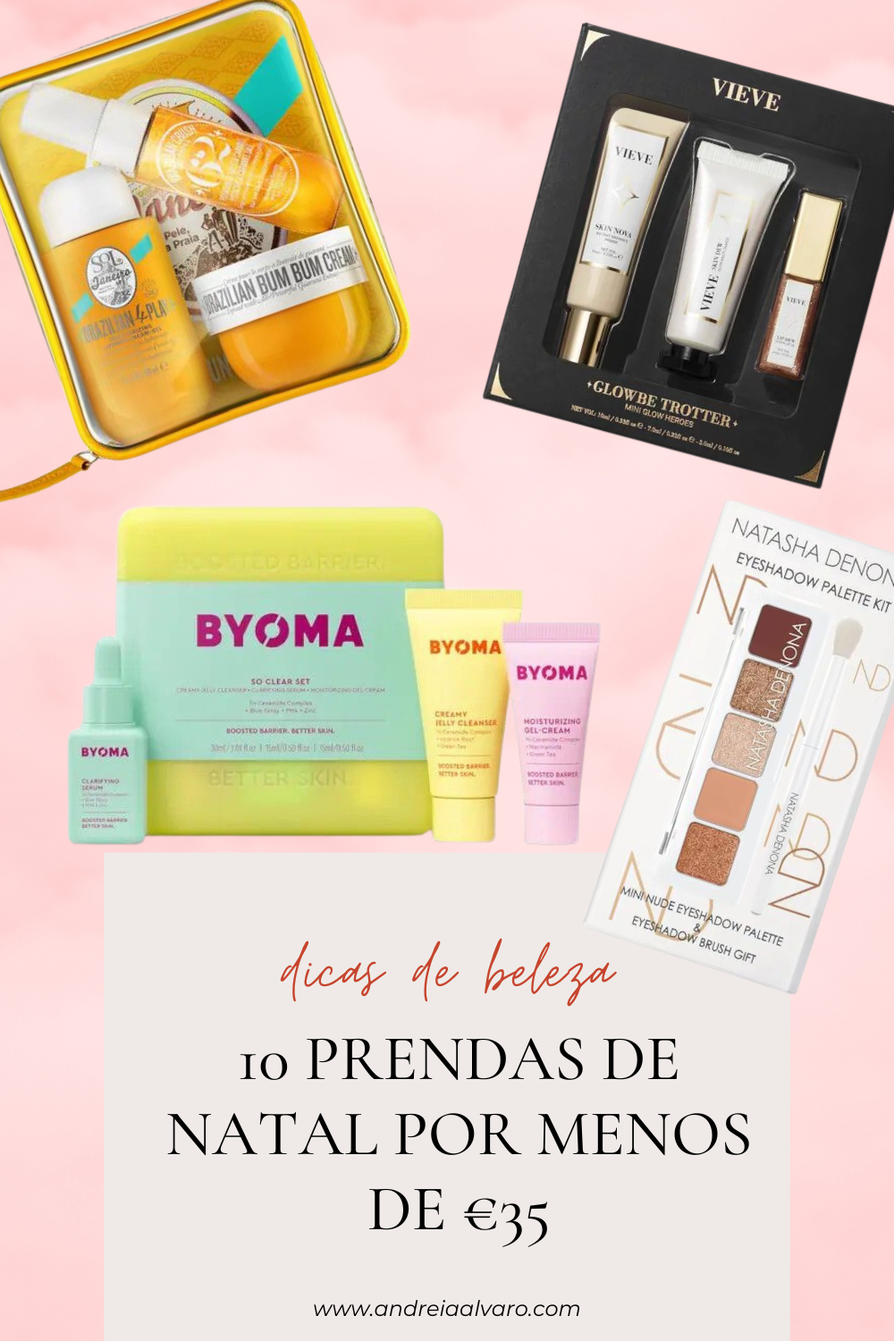 guia de prendas - beleza por menos de €35