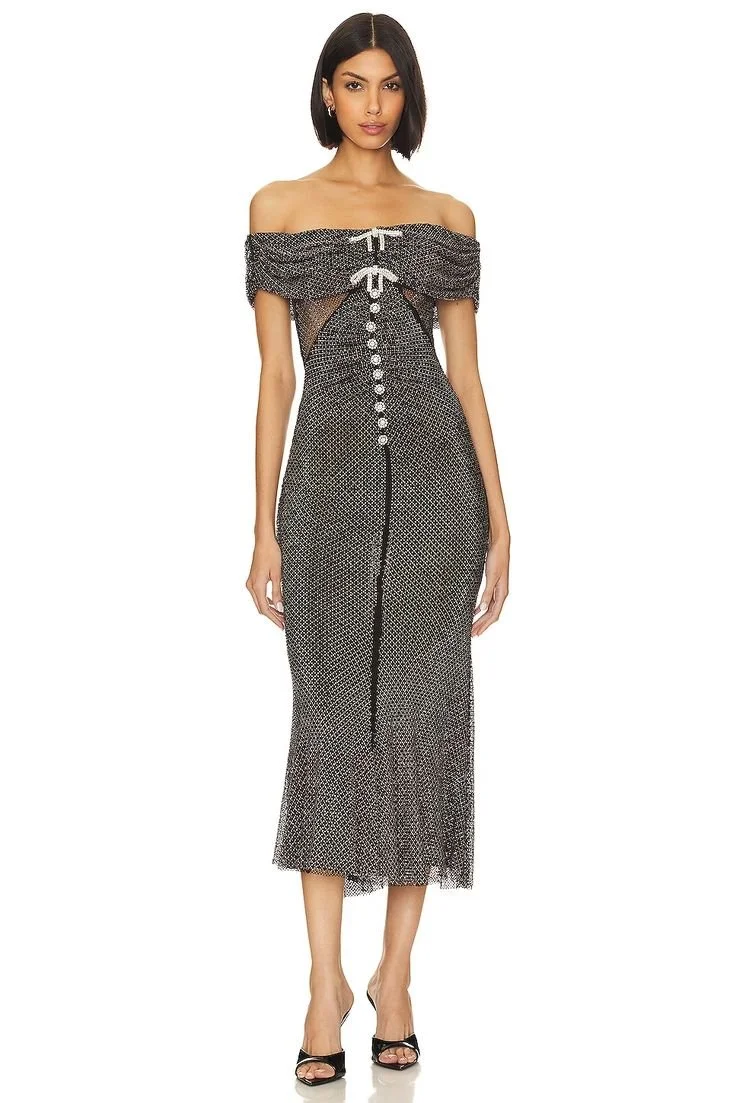 self-portrait Diamante Midi Dress in Black _ REVOLVE.jpeg