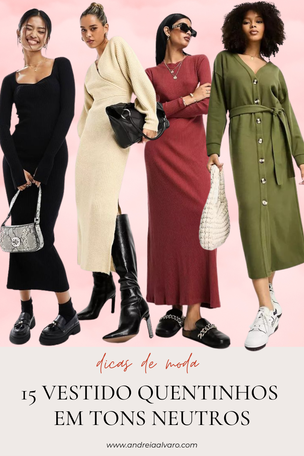 15 Vestidos Quentinhos em Tons Neutros