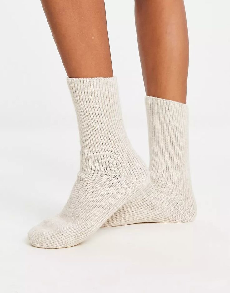 ASOS DESIGN  lounge socks in oatmeal marl _ ASOS.jpeg