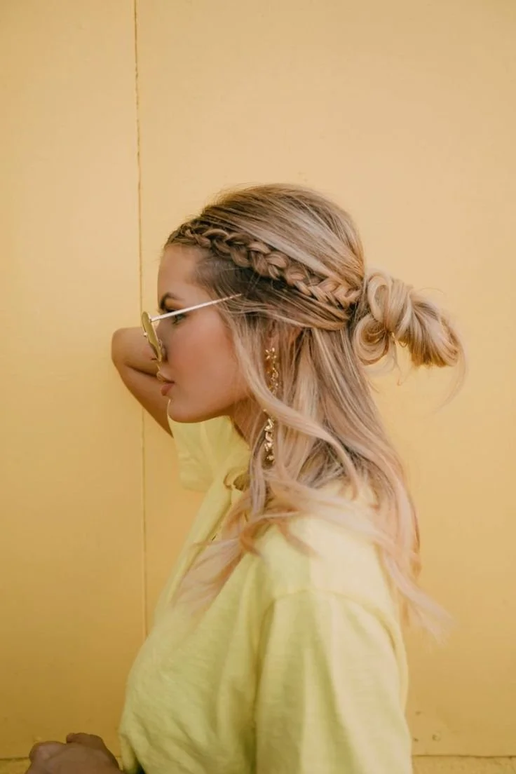 Trança coroa delicada para um look boho..jpeg