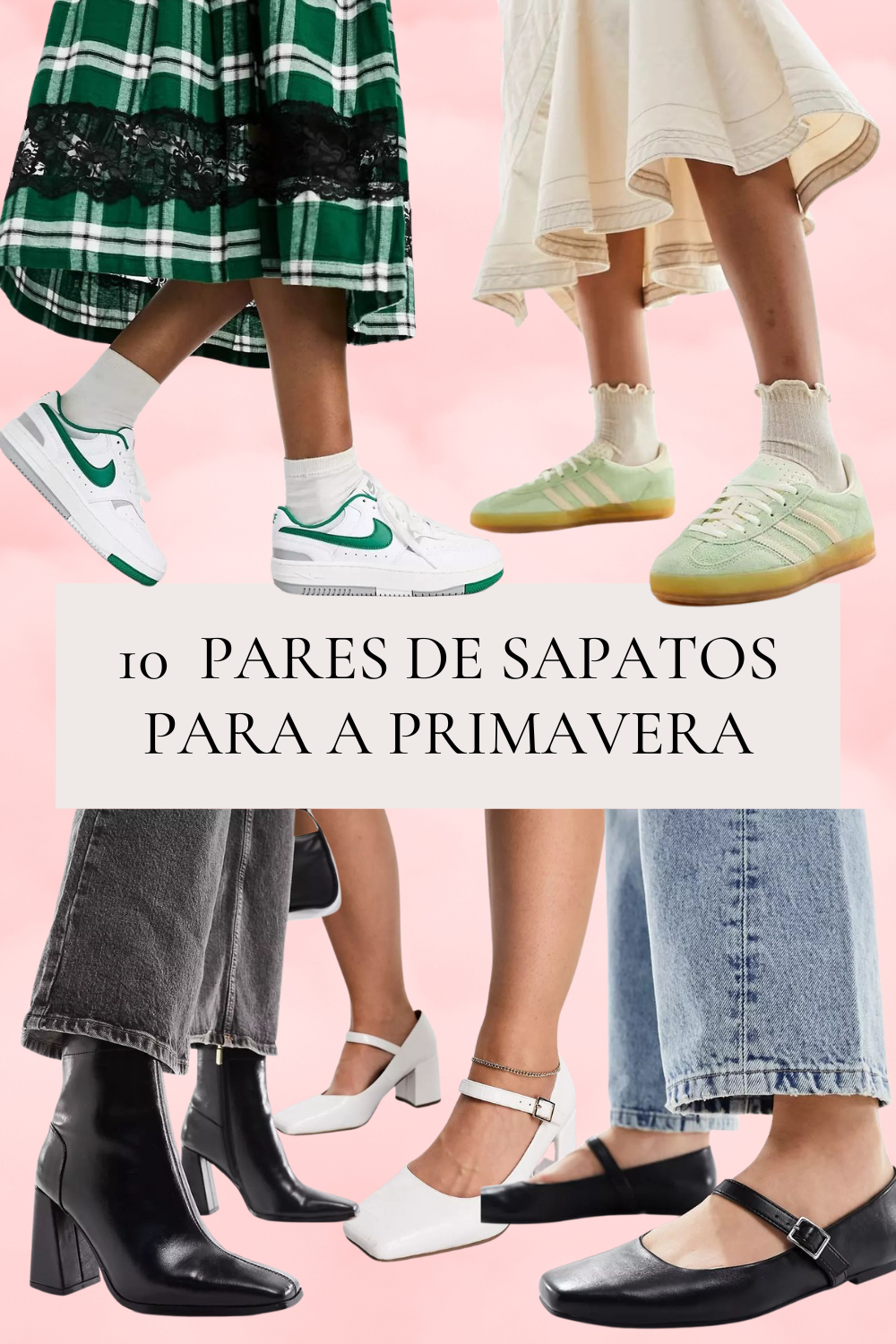 10 pares de sapatos para a primavera