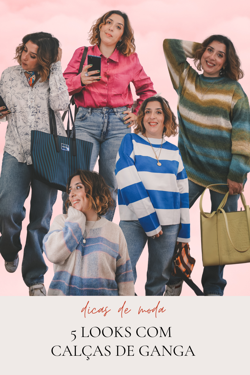 5 looks com calças de ganga
