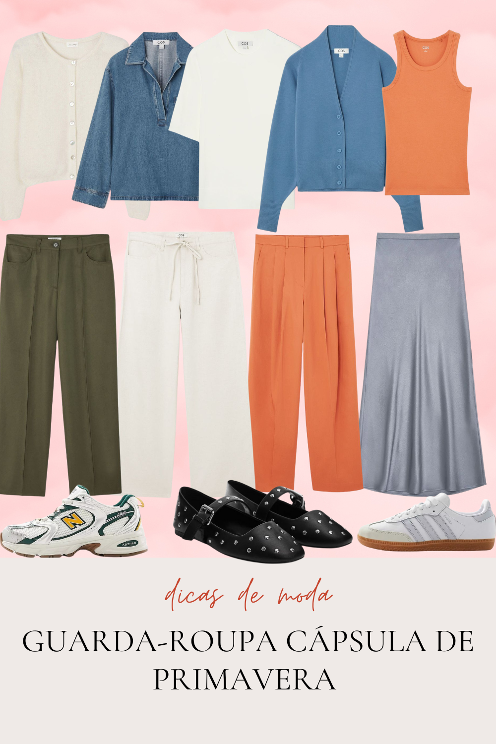 guarda-roupa cápsula de primavera 