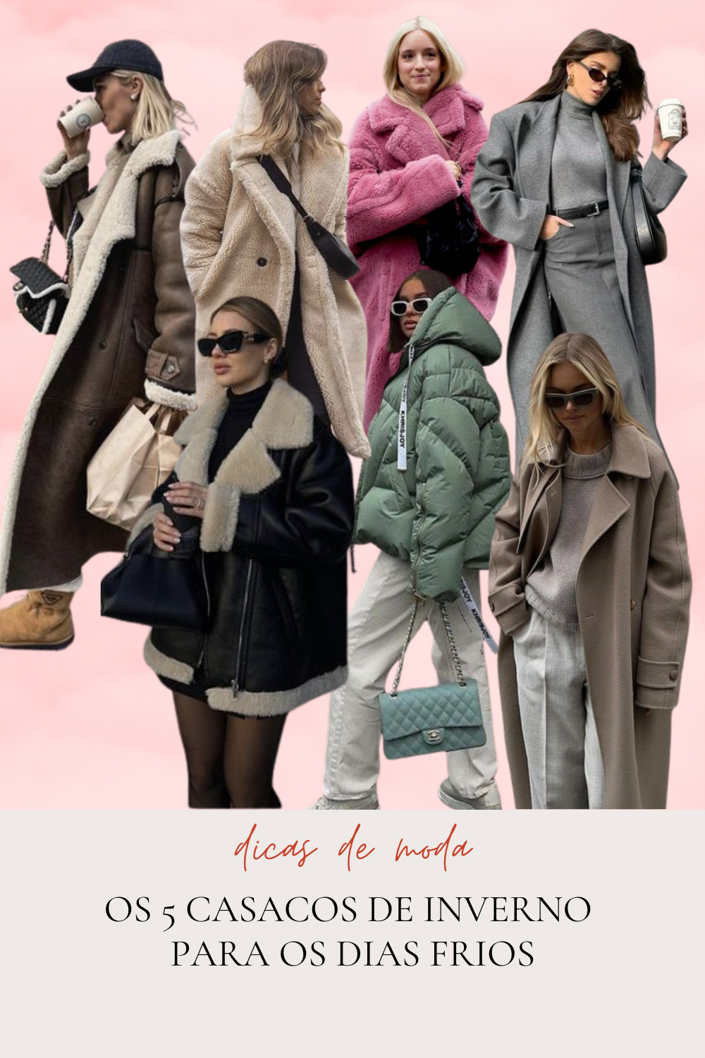 Os 5 Casacos de Inverno para os dias frios