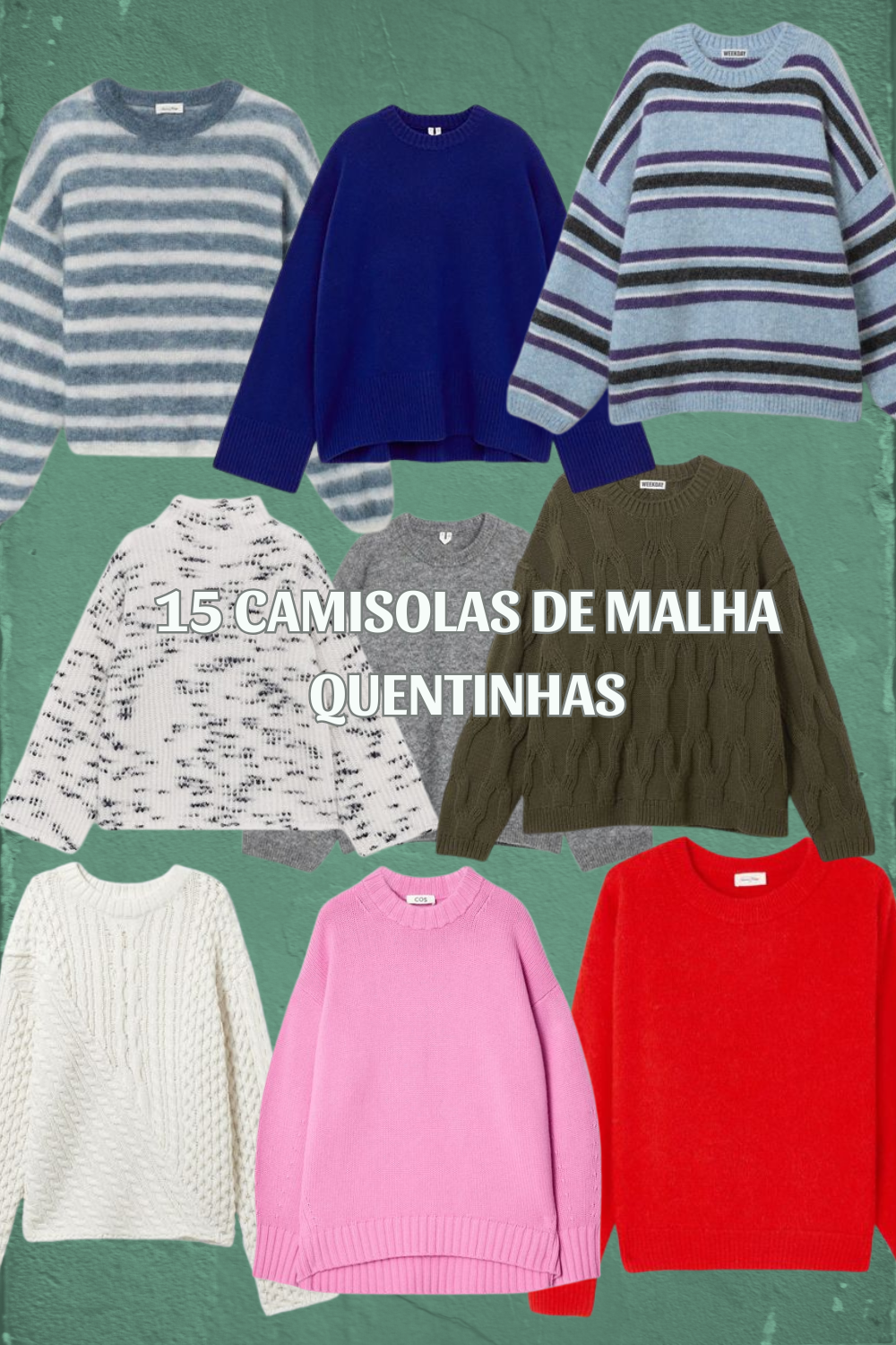 15 CAMISOLAS DE MALHA QUENTINHAS