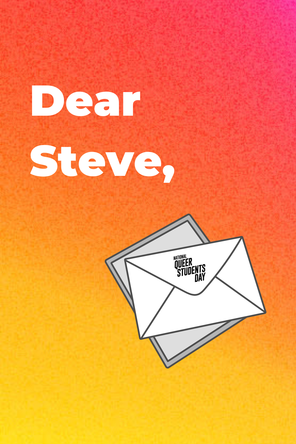 Dear Steve,