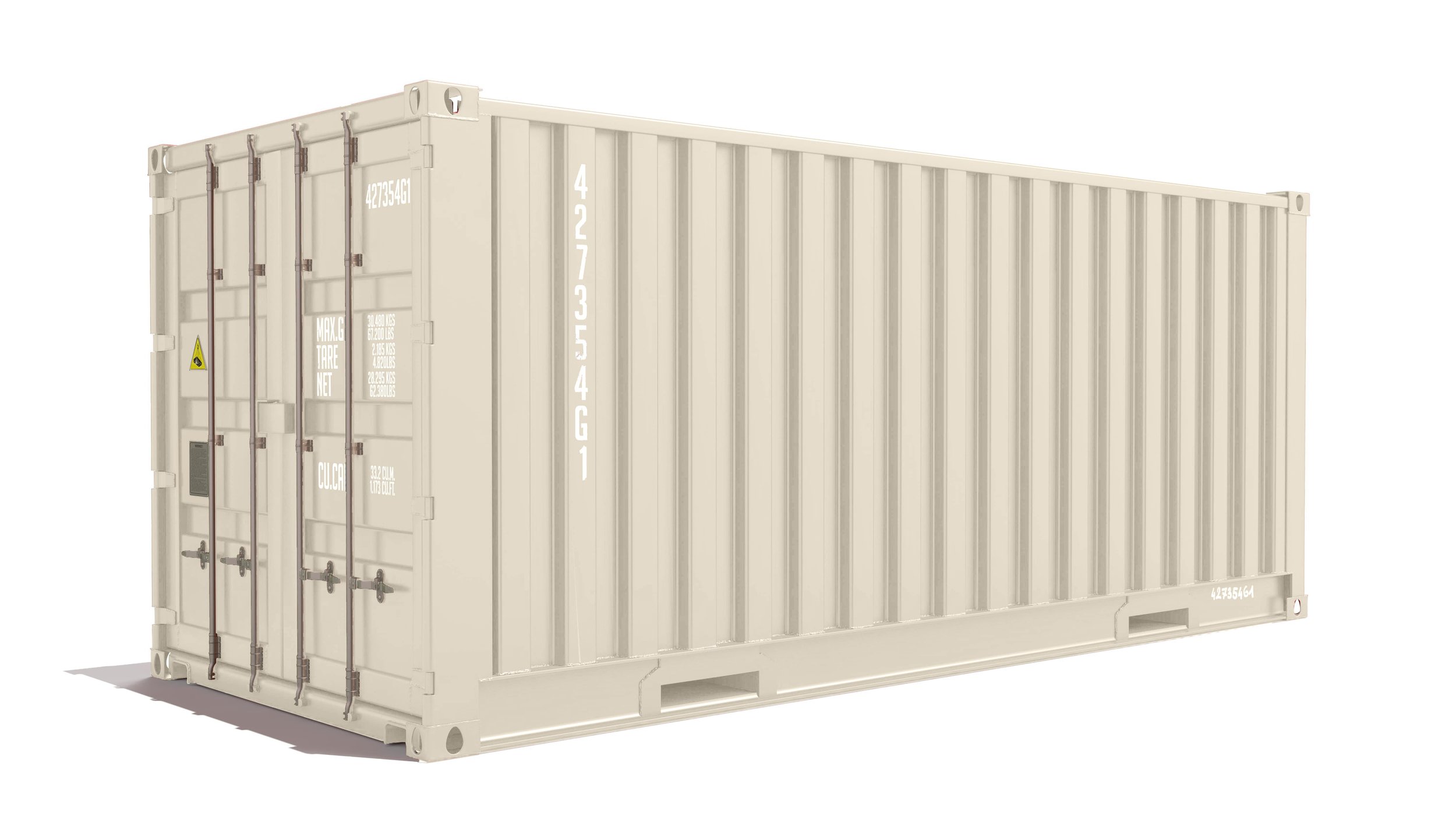 Zeecontainer 20 voet HC SAATKARY CARGO beige RAL 1015.jpg