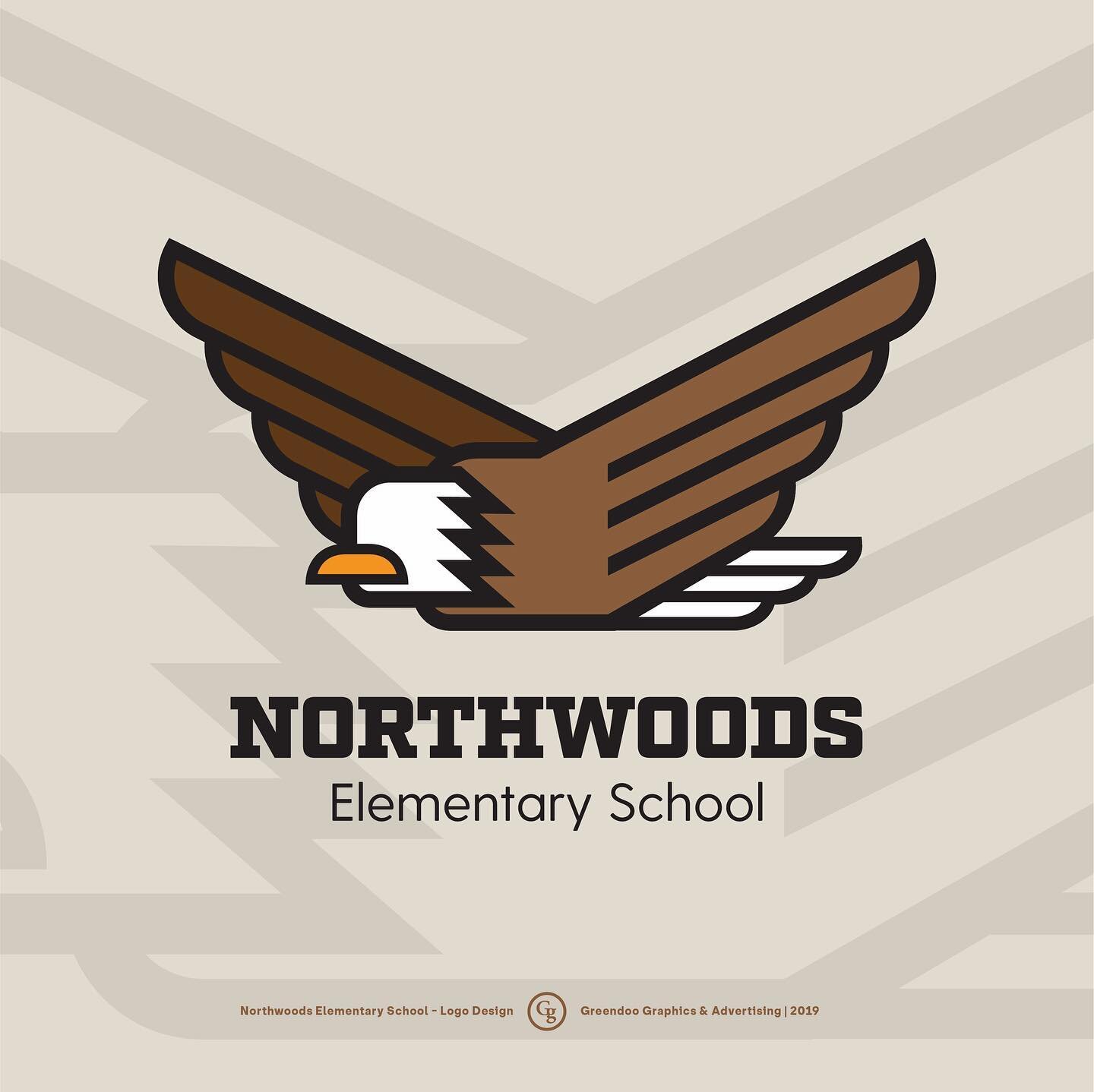 Swipe to see the original logo and other brand assets. We had a blast working on this logo with the Eau Claire Area School District and the staff at Northwoods Elementary. Our focus on this logo was to take the strong elements from the original logo 