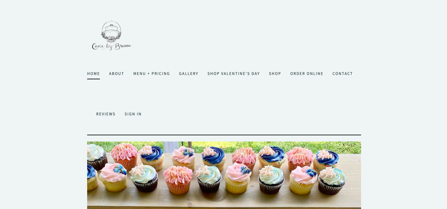 Cake by Brenna | website design