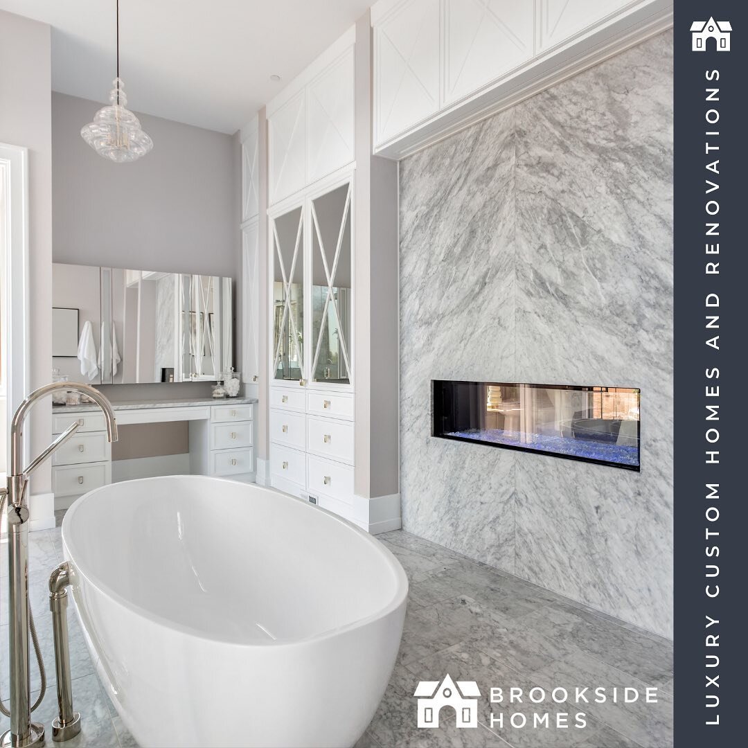The perfect type of day to lounge 🛁 
.
Instead of buying a new home why not &ldquo;build up&rdquo; Add a second story addition or build out the back.
.
Whatever additions or renovations you do make sure you give your ensuite the WOW FACTOR. It&rsquo