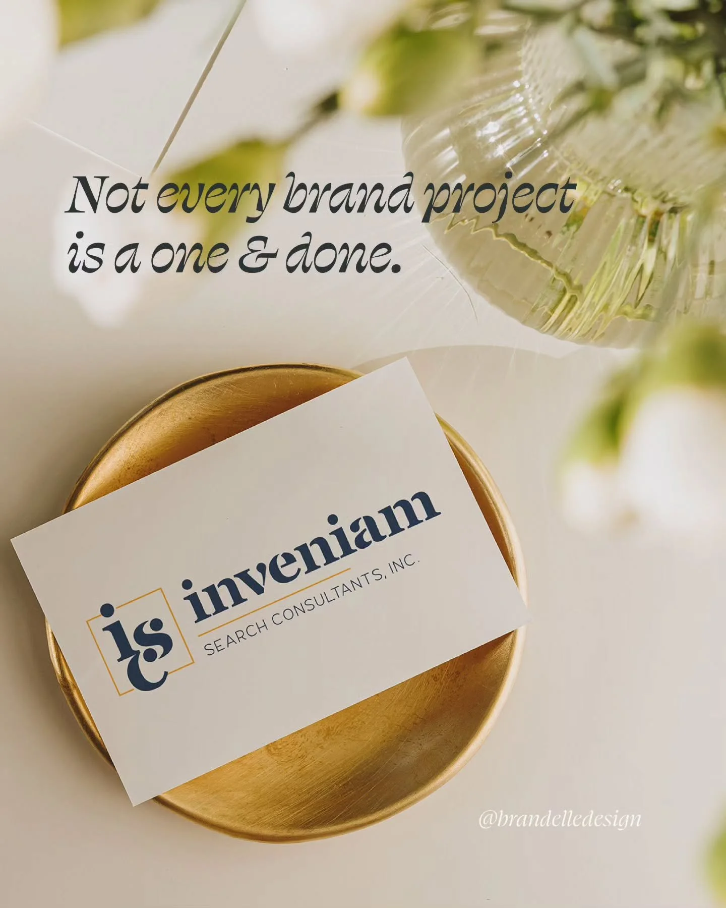Some of my favorite projects are the ones that evolve over time.

This project with Inveniam Search Consultants started as a brand identity design back in 2021 and grew into a full service website, print pieces, and marketing materials as their busin
