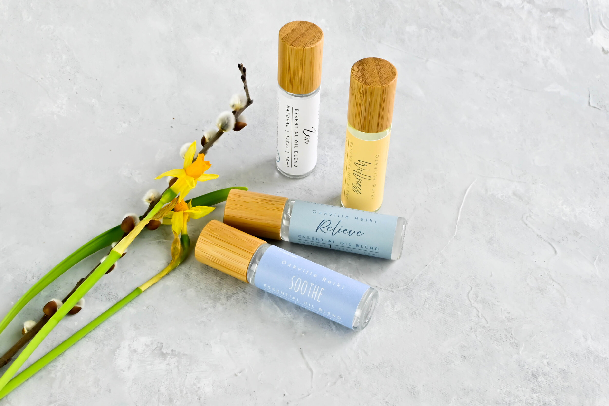An essential oil blend to promote relaxation for canines.