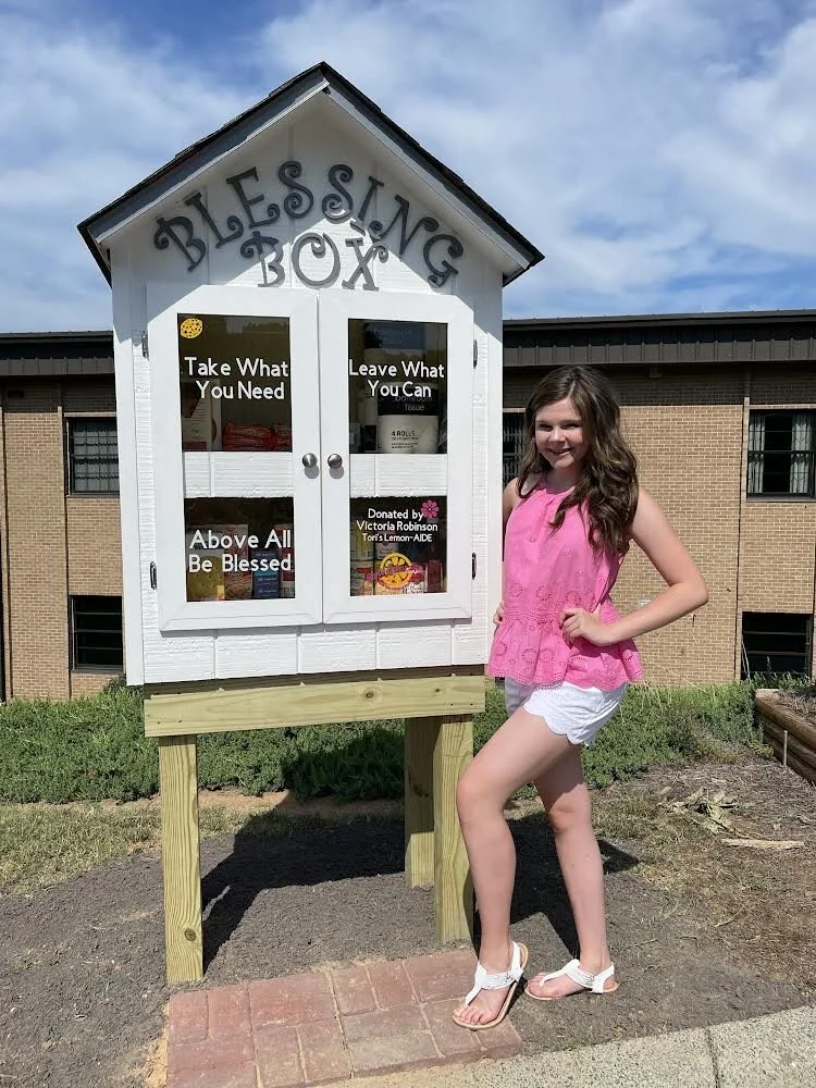 NDMS student creates Blessing Box to provide free food/supplies to community