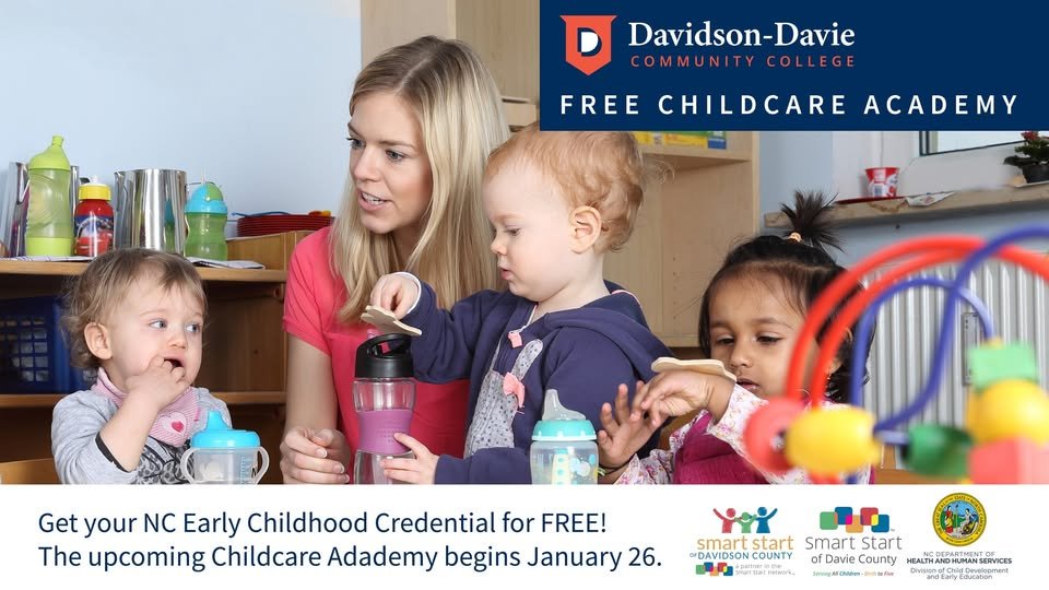 Davidson Davie community college offers free childcare academy