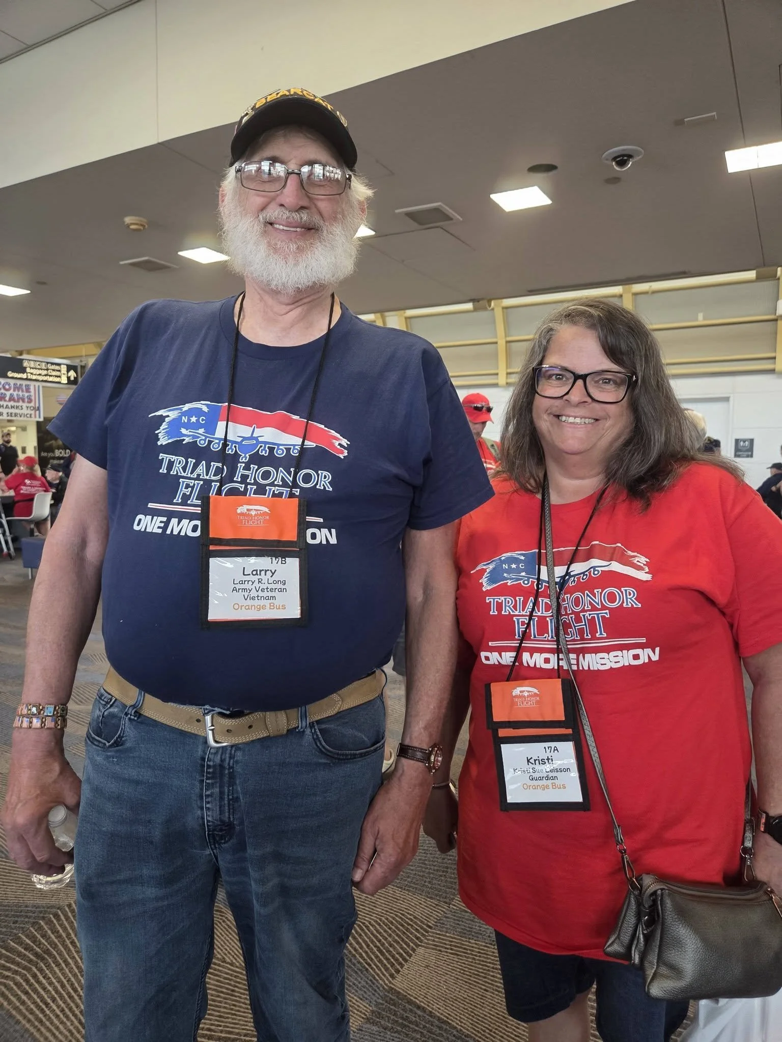 Davidson County Veteran Larry Long Participates in Honor Flight to Washington, D.C.