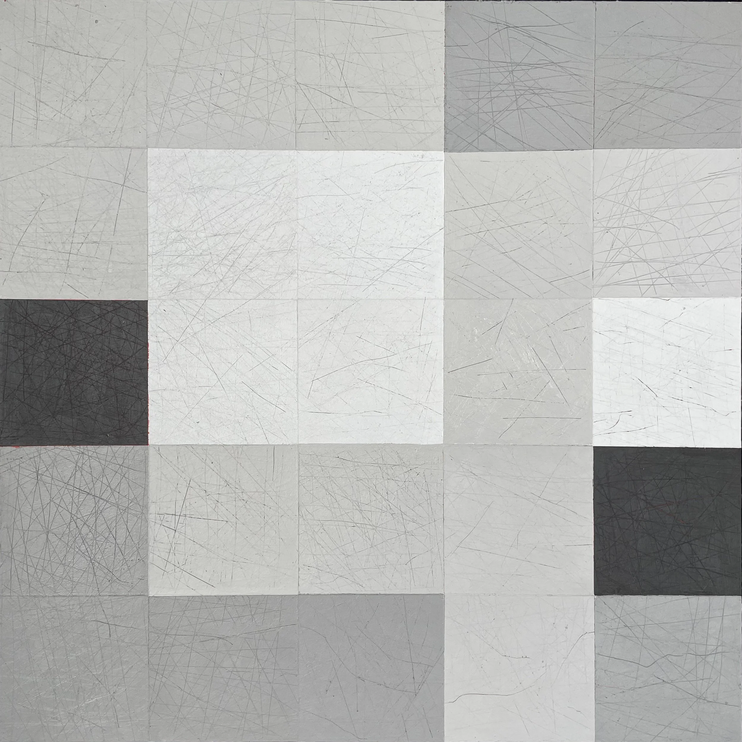 Waterlines 37 2025 50 x 50 xm Acrylic on board