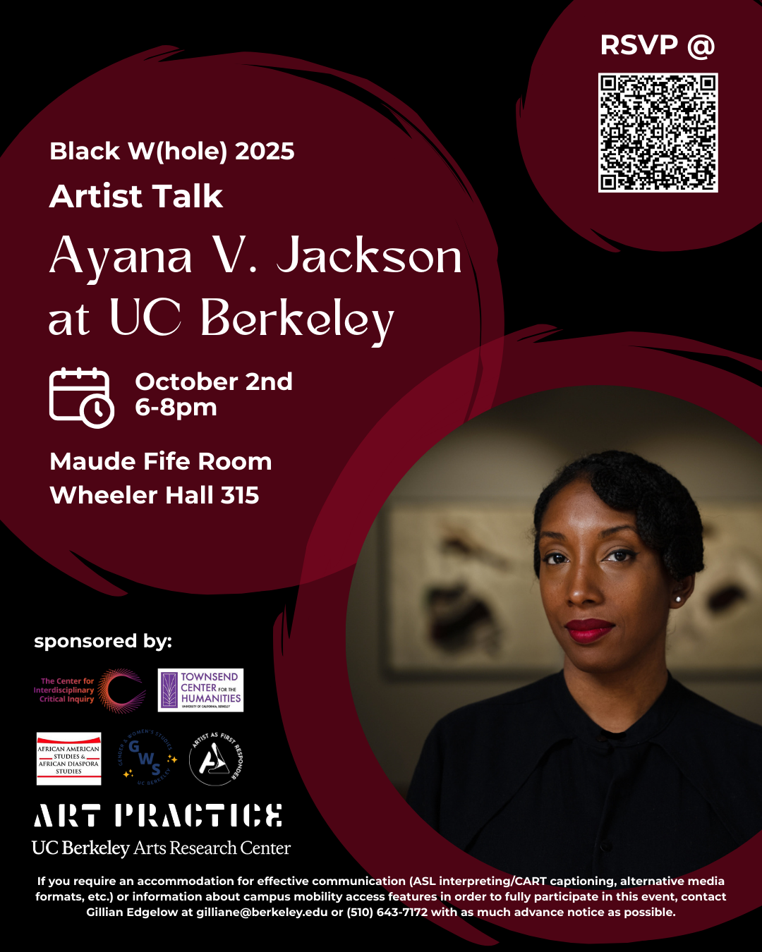 Ayana V. Jackson Artist Talk at UC Berkeley