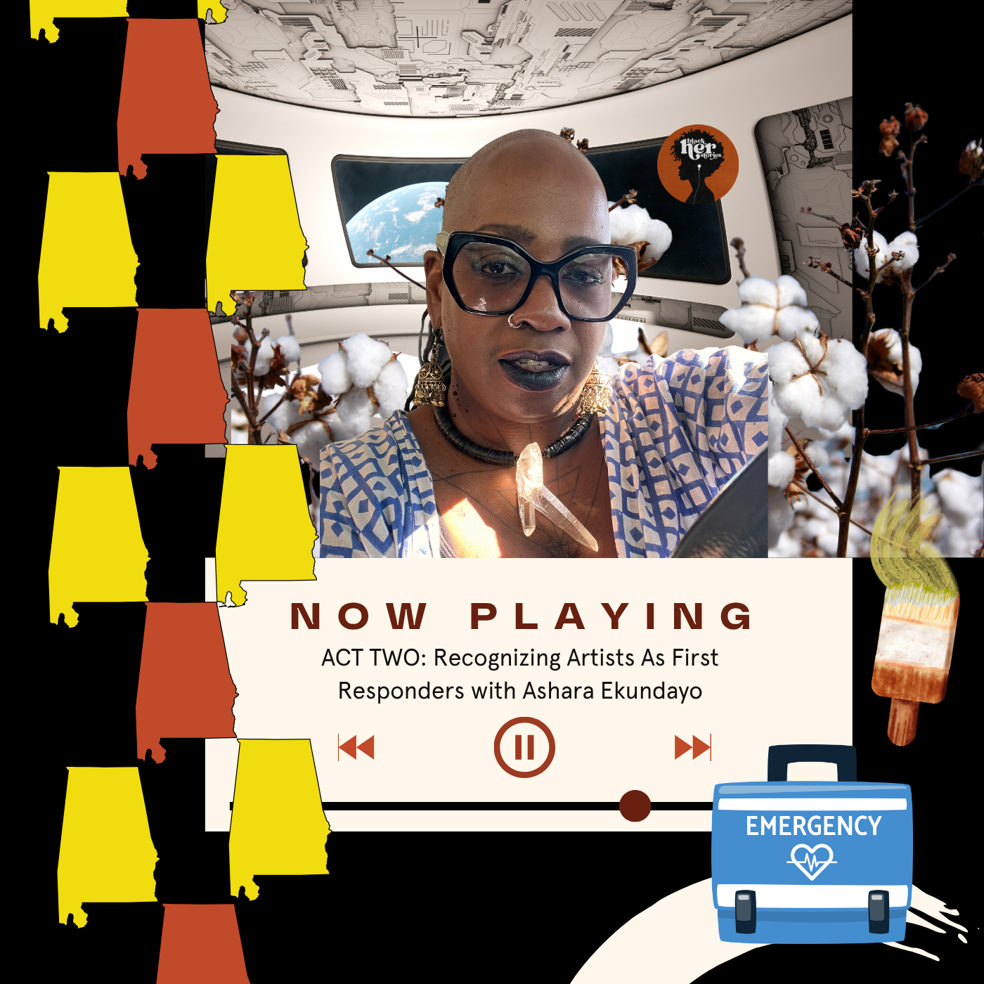 Recognizing Artist As First Responder on Black Herstories Podcast with Michaela Ayers