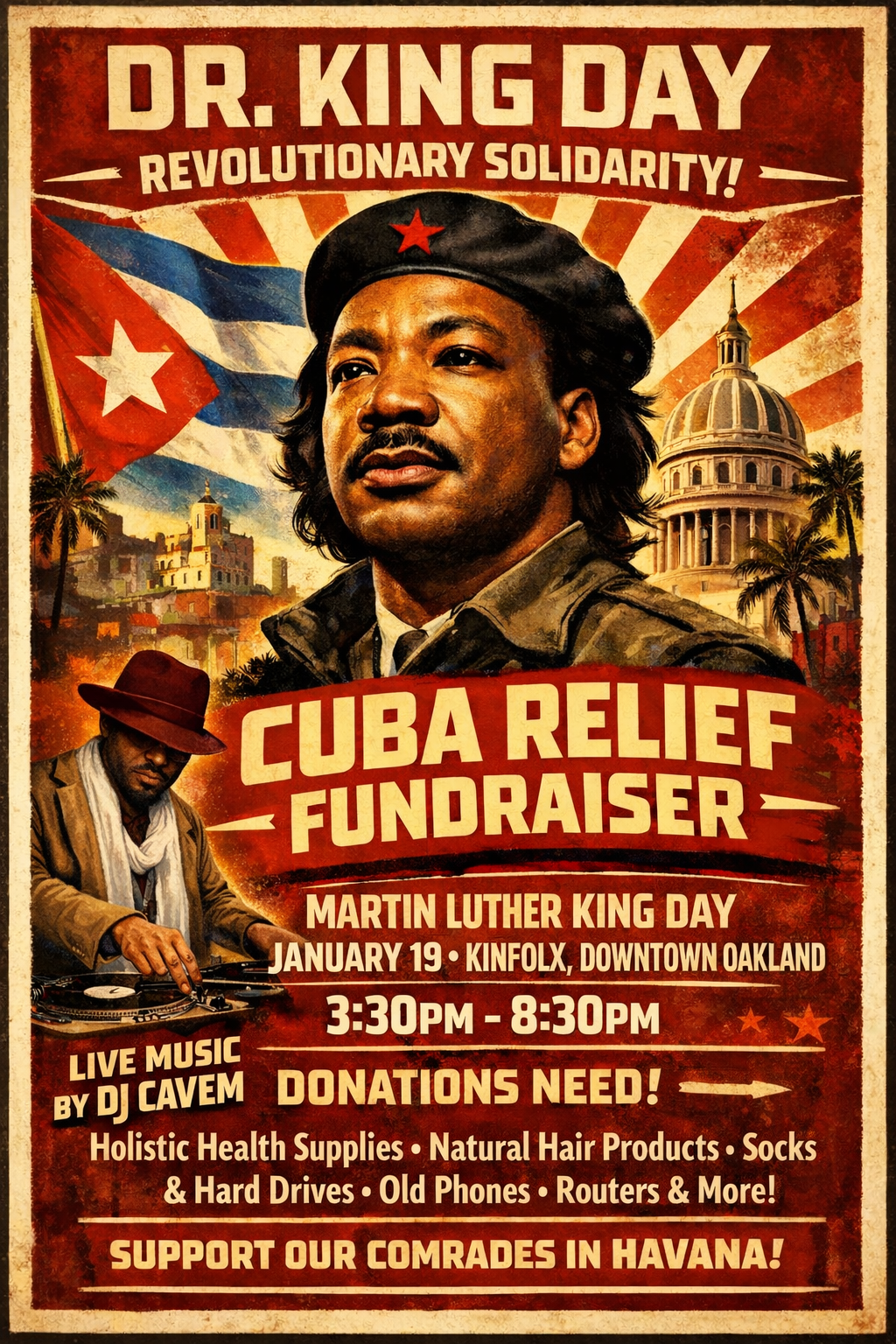 Dr. King Day Cuba Relief Fundraiser