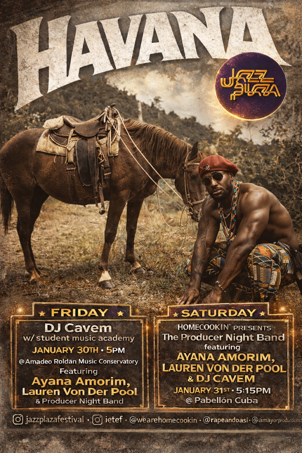 DJ Cavem at Havana Jazz Plaza Festival