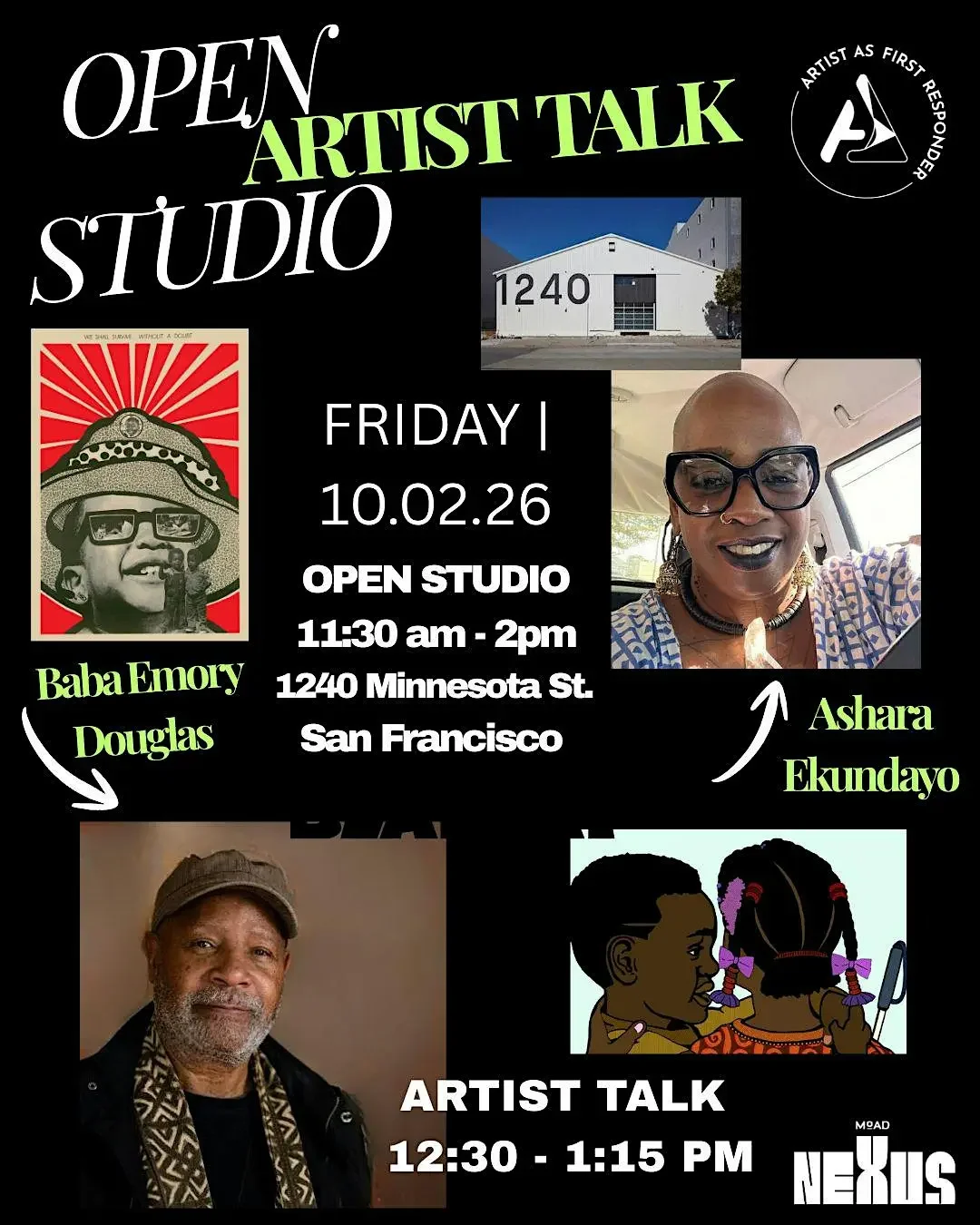 AAFR Open Studio + Artist Talk