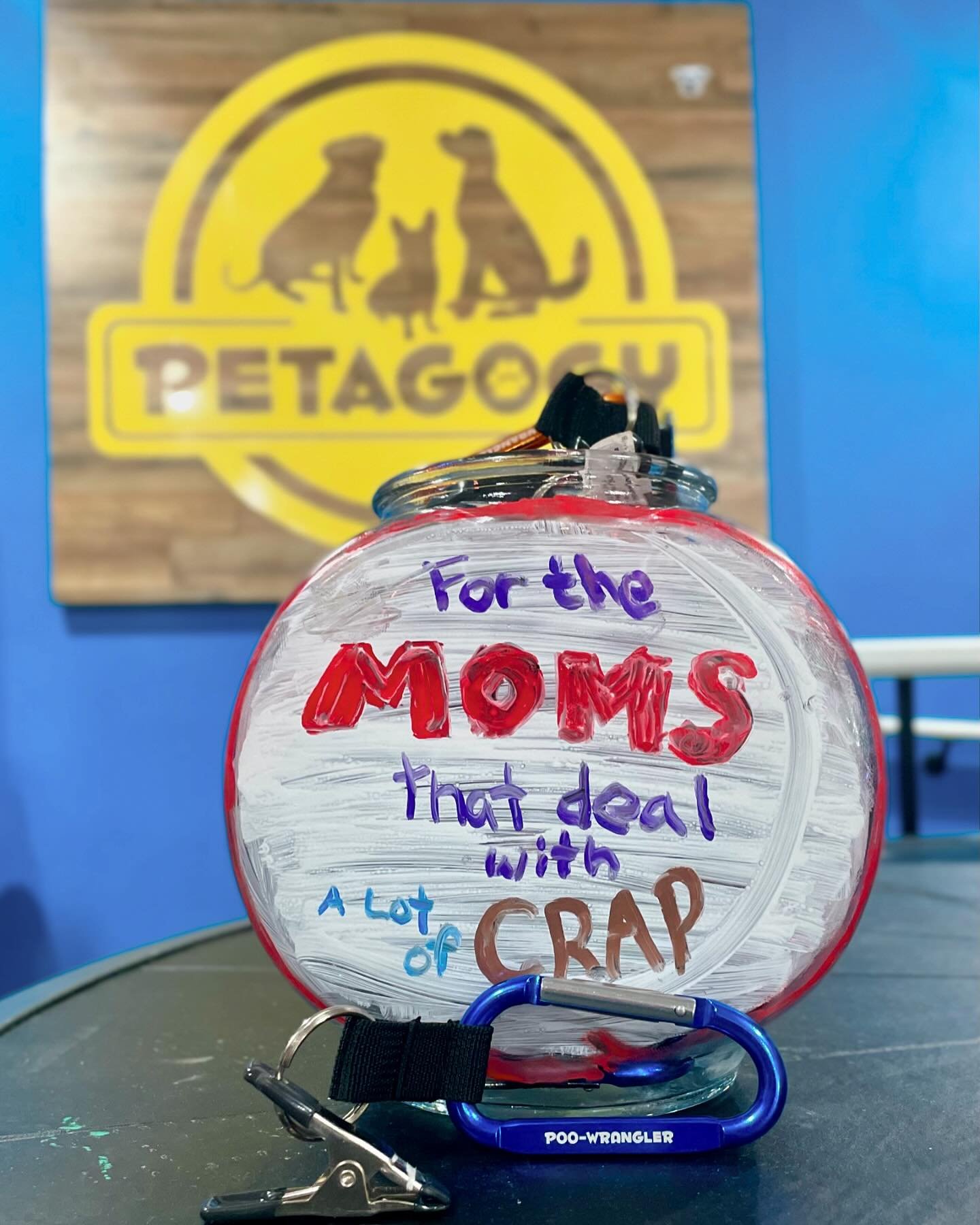 We know moms deal with a lot of CRAP!  So this Mother&rsquo;s Day weekend Petagogy Greensburg will be giving Moms free POO-WRANGLERS while supplies last!  #wrangleyourpoo