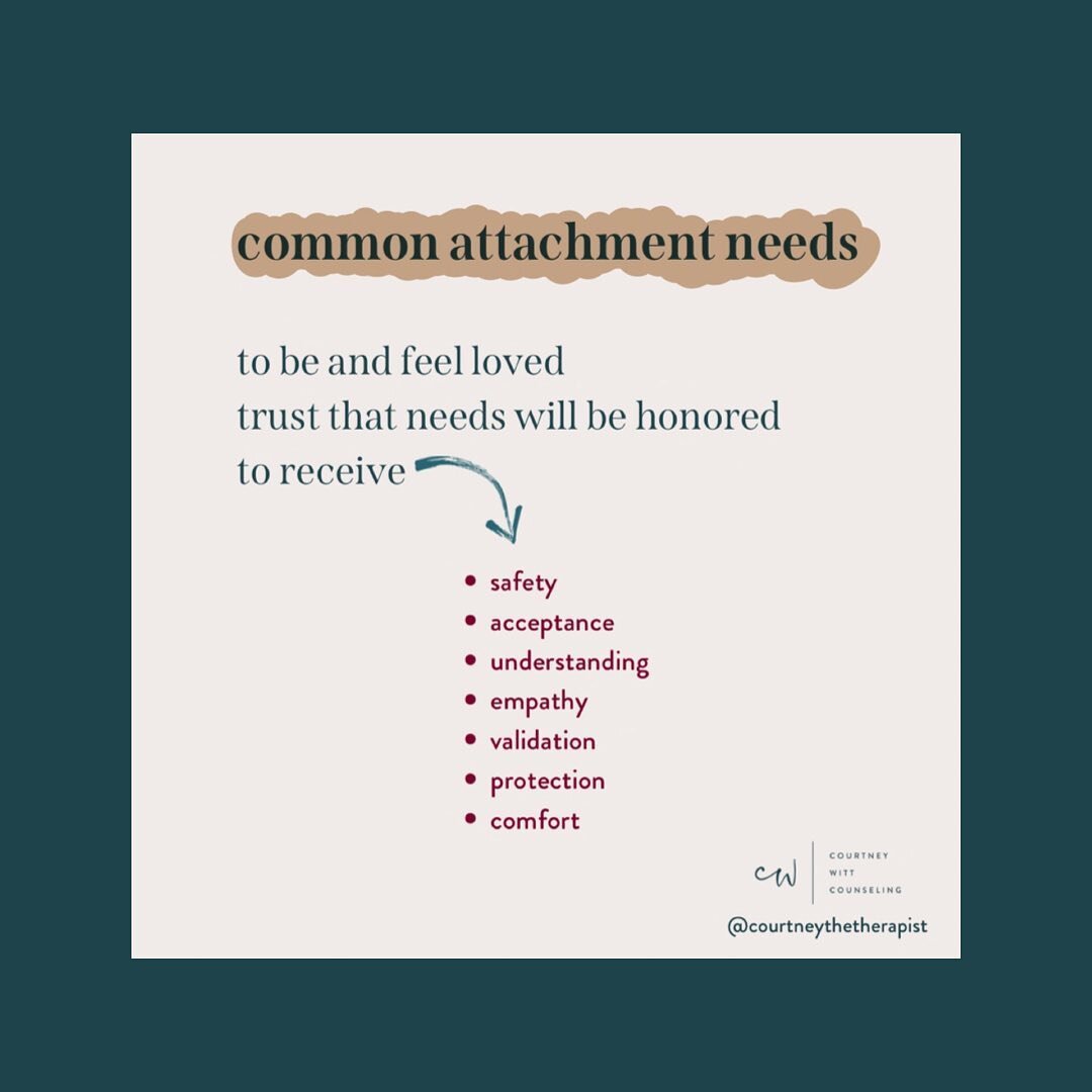 We all have have attachment needs and these needs help cultivate and deepen our intimate bonds. Simple, yet significant needs that often go unmet. We want to to reduce the felt sense of isolation in the relationship. While increase the emotional safe