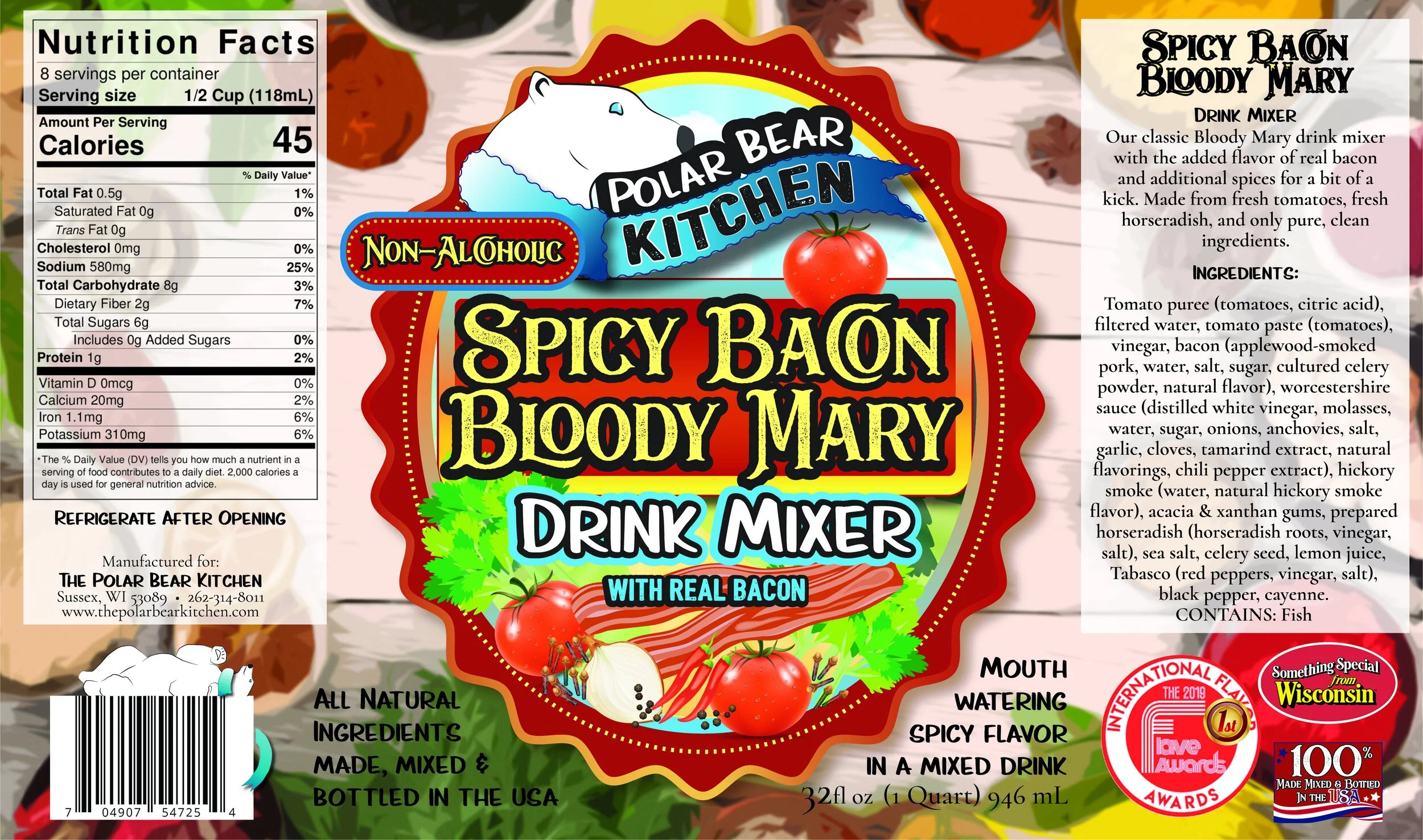 Spicy Bacon Bloody Mary Drink Mixer Label OL.jpg