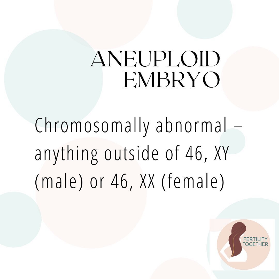 What is aneuploidy?

Aneuploid means abnormal in the setting of embryos. Anything other than 46, XX (female) and 46, XY (male) is considered aneuploid.

It&rsquo;s not as simple as this, of course, and something that Fertility Together counsels on he