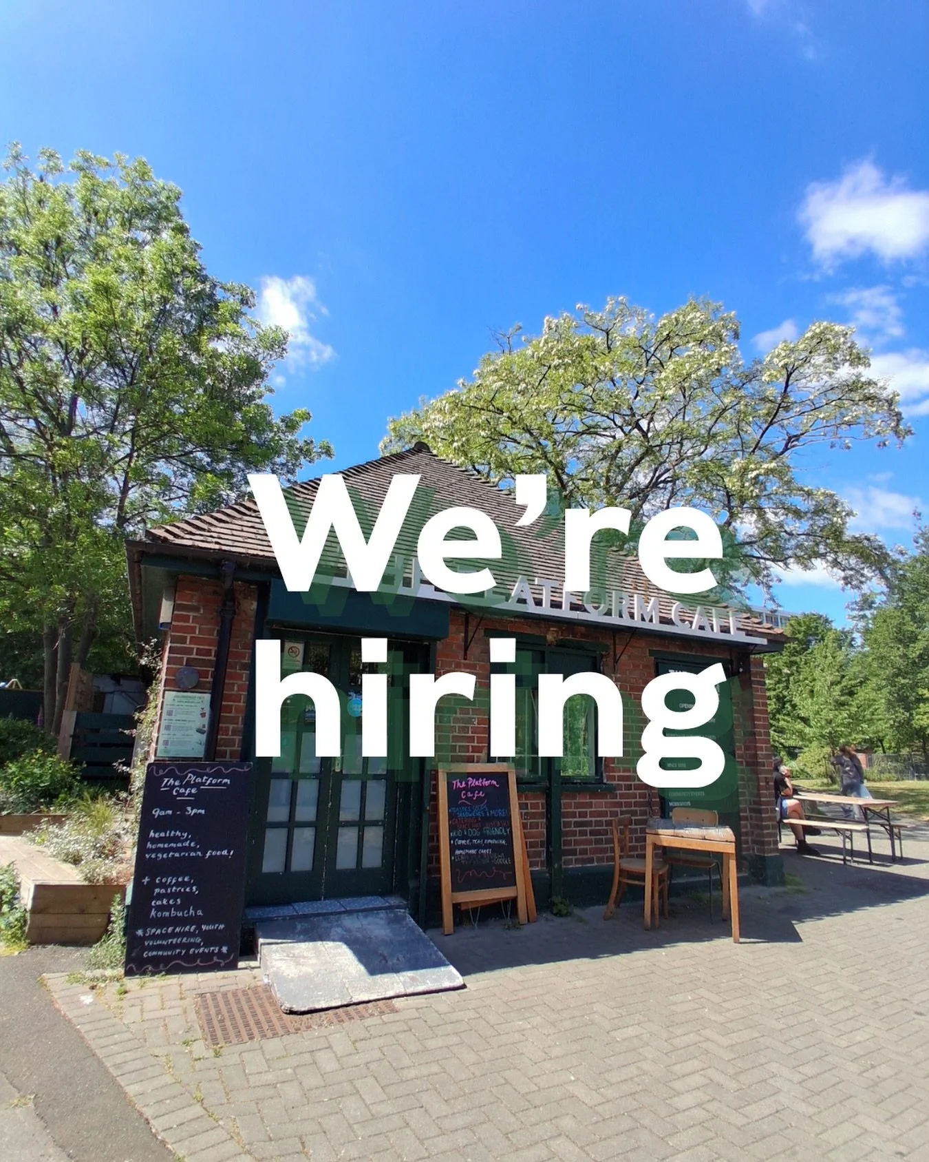 🔈 We&rsquo;re hiring! We&rsquo;re looking for a Cafe Assistant to join our team for an immediate start.

The Platform Cafe is a community cafe in Loughborough Junction, and we&rsquo;re looking for a friendly, reliable person to help us serve great c