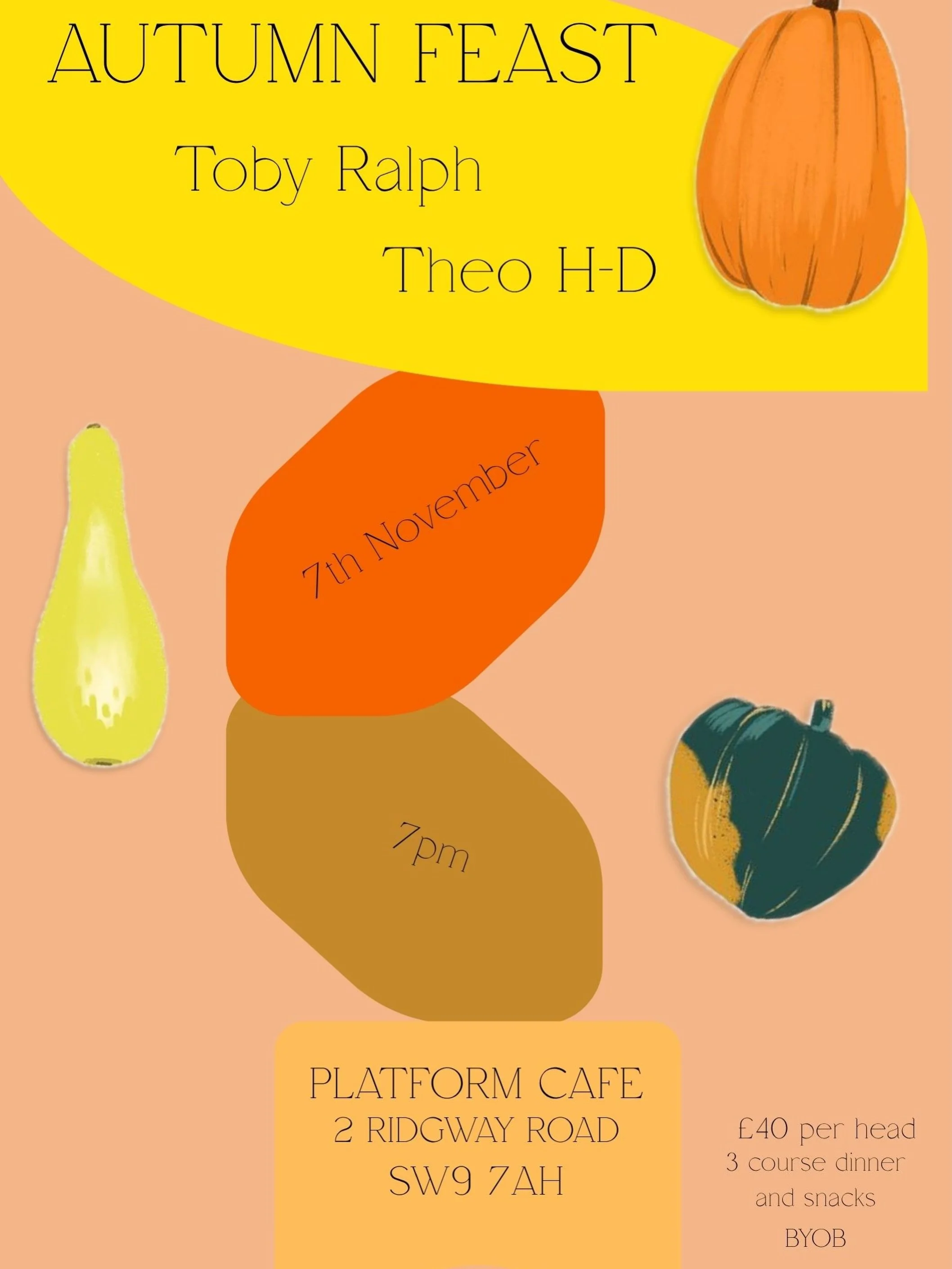 We&rsquo;re delighted to host the Autumn Feast Supper Club at The Platform Cafe on Saturday 7 November 🍂

Join @tobydoughtodoor and @theo.hd for.an evening celebrating autumn flavours, with three delicious courses and snacks

📅 Saturday 7 November,