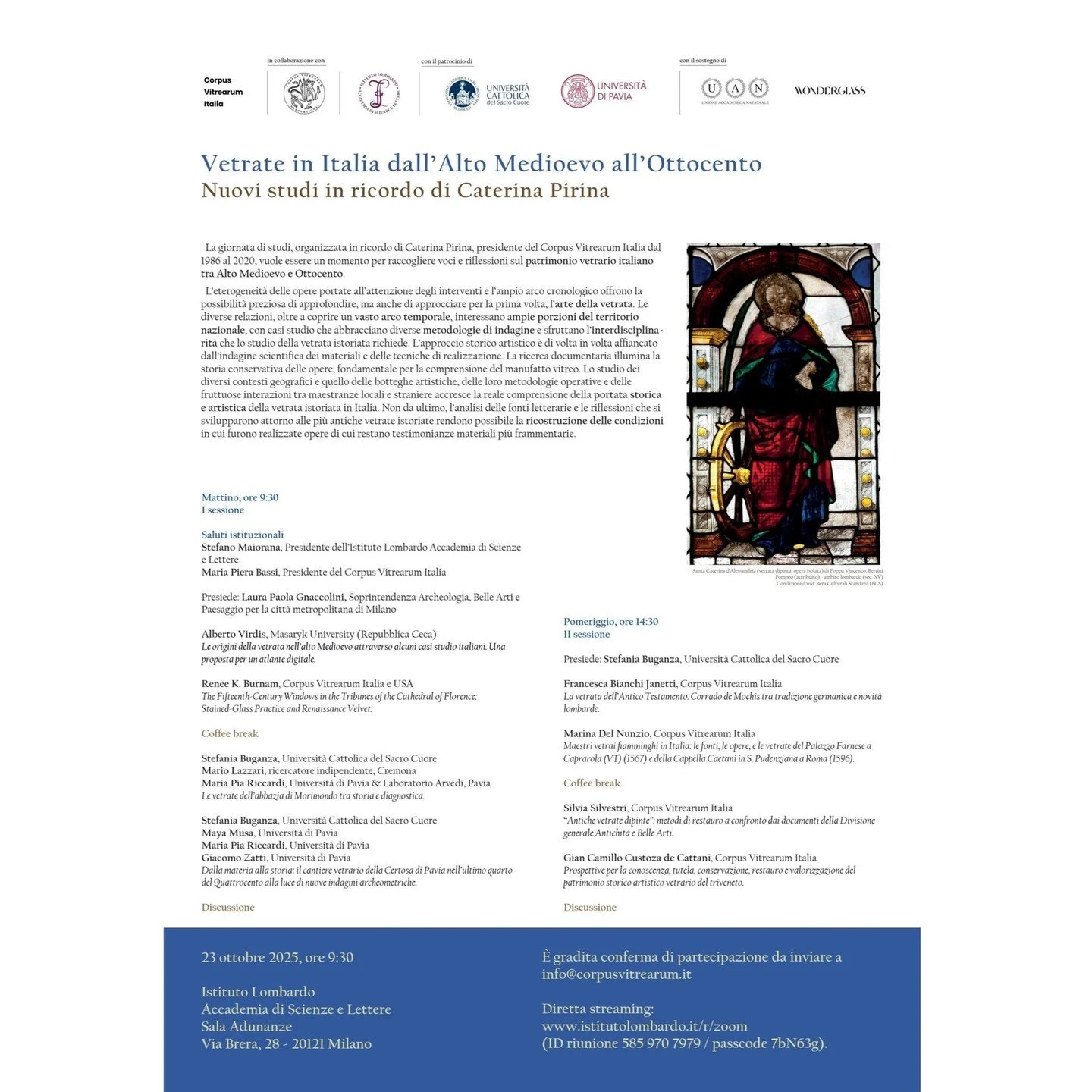 What a wonderful day! 
Thank you CVMA Italia and everyone involved in organising the conference held in honour of the late former President of CVMA Italia, Caterina Pirina &mdash; your dedication and attention to detail made the event an outstanding 