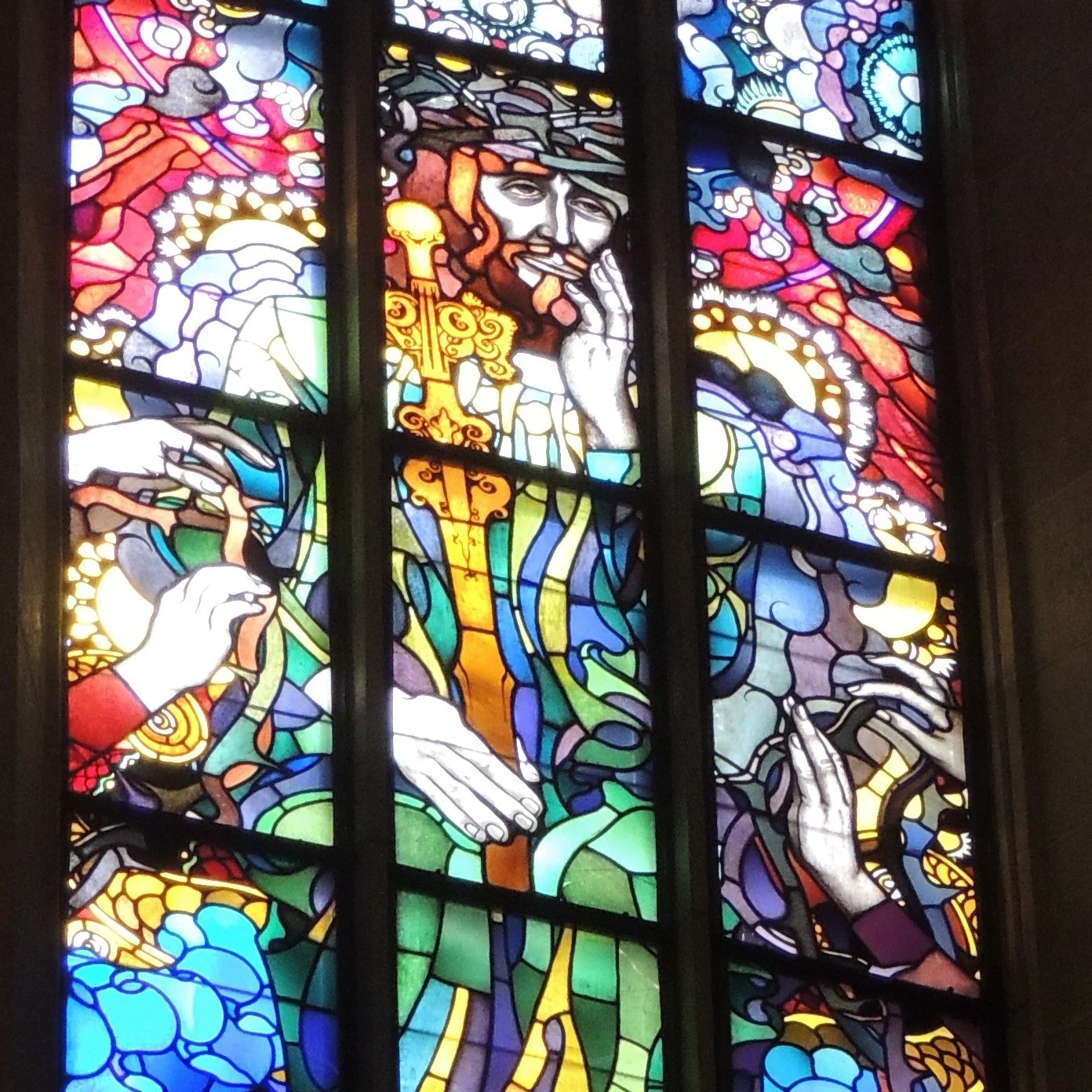 Today I visited Wawel Cathedral in Krak&oacute;w, Poland to spend time with its extraordinary stained glass. The Corpus Vitrearum Conference will start tomorrow and I wanted to get a feel for Krakow&rsquo;s heritage in stained glass before the confer