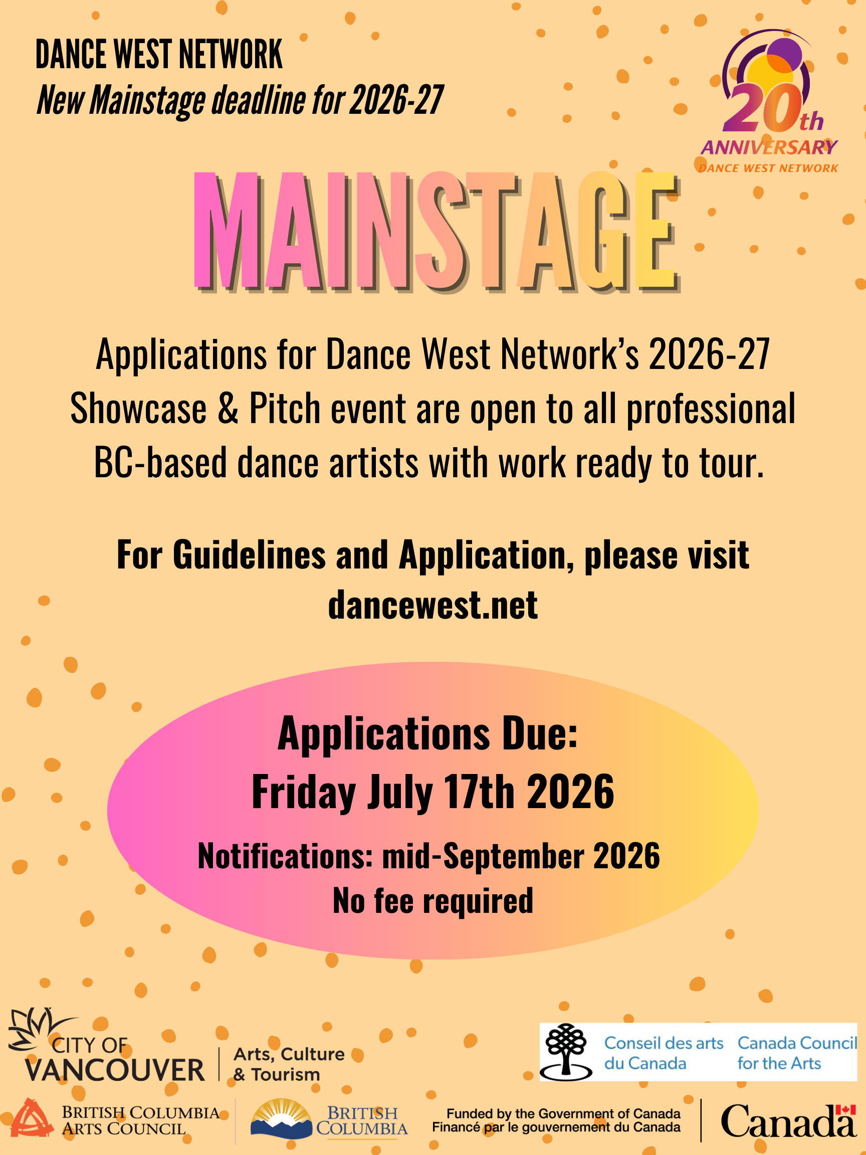 CALL FOR ARTISTS: MAINSTAGE