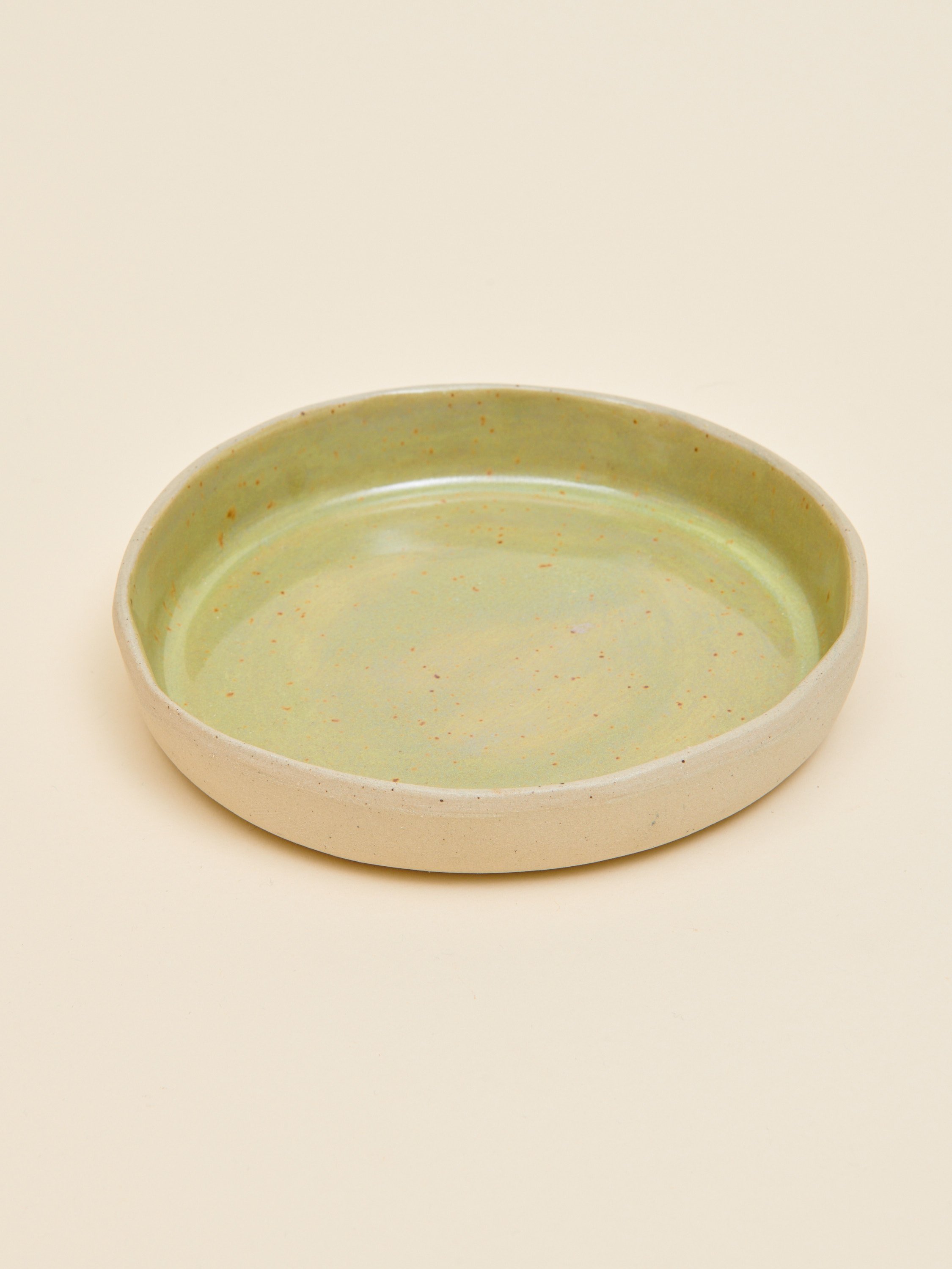 Lime Burst Speckled Side Plate