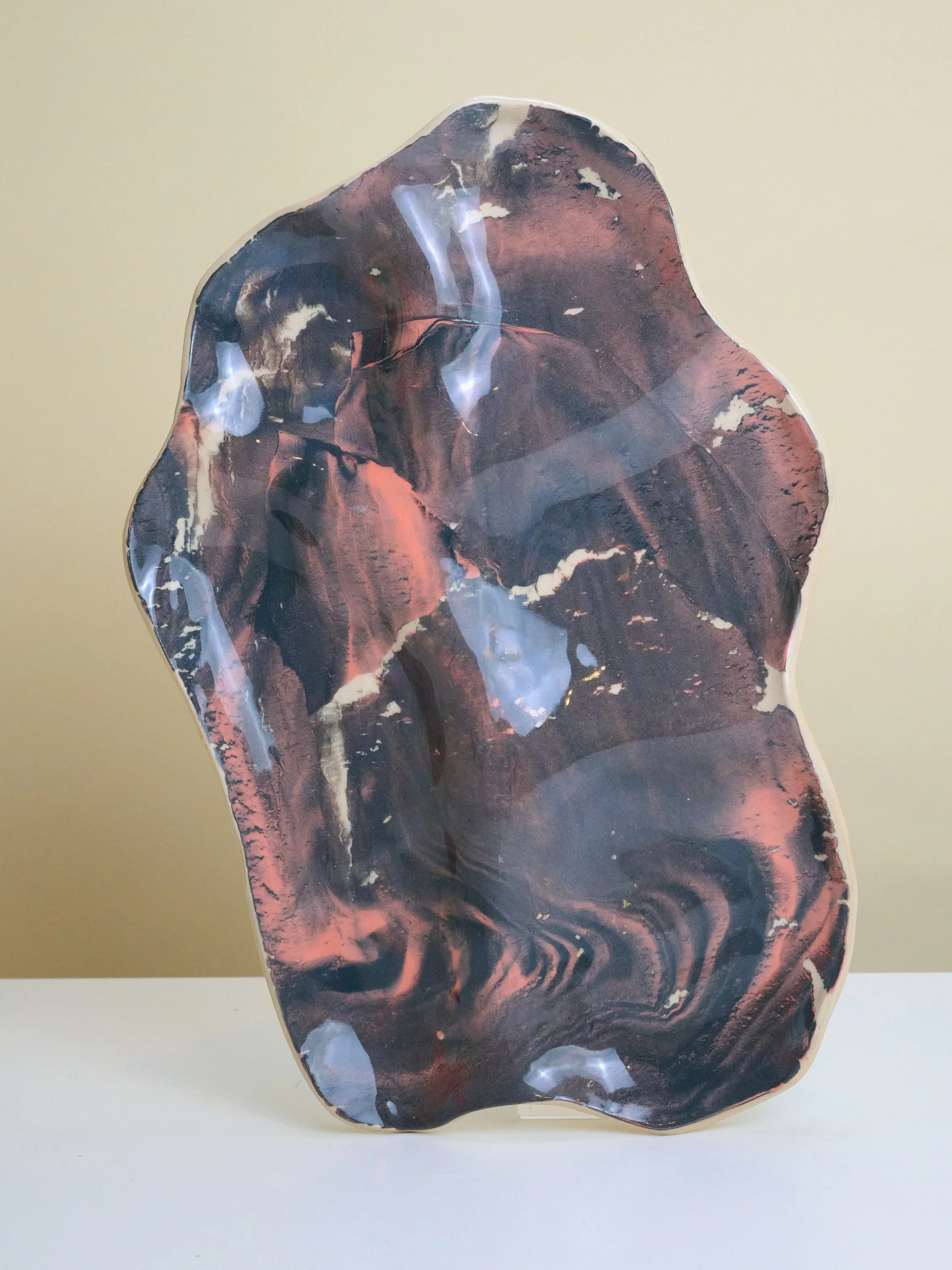 Pink & Black Marbled Charcuterie Board