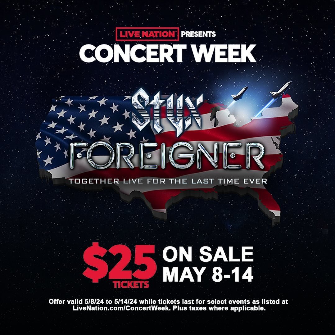 @livenation&rsquo;s Concert Week kicks off today, which means you can get tickets to our upcoming shows for $25, while supplies last through May 14th. 

Head to LiveNation.com/ConcertWeek for details. See you at the shows!