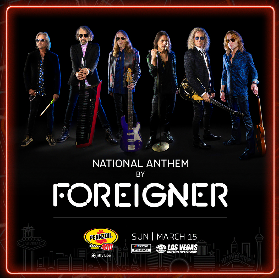 Foreigner to perform National Anthem ahead of Pennzoil 400 at Las Vegas Motor Speedway