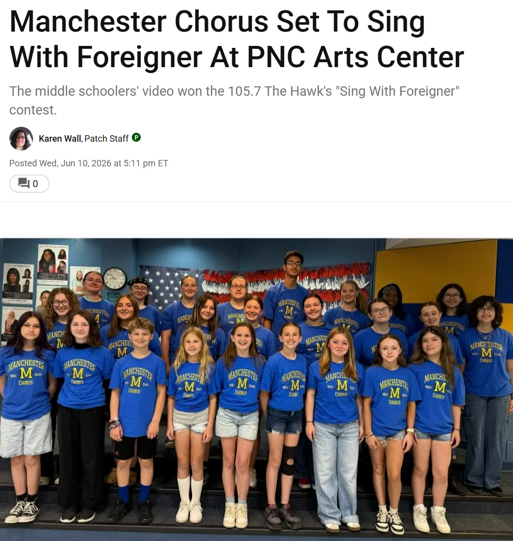 Manchester Chorus Set To Sing With Foreigner At PNC Arts Center