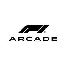 F1 Arcade logo with stylized 'F1' and the word 'ARCADE' below