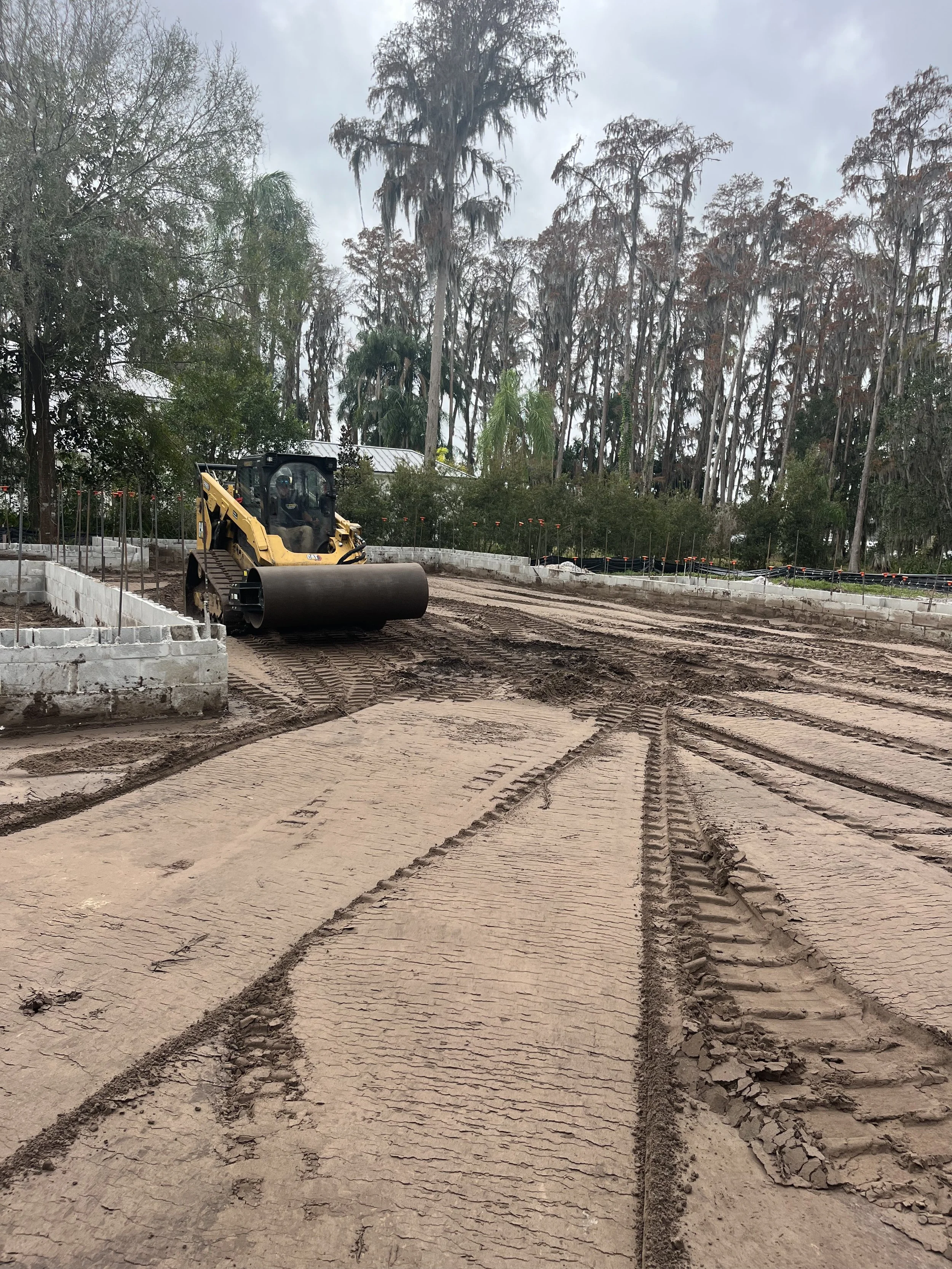 CAT Skid Steer compaction service