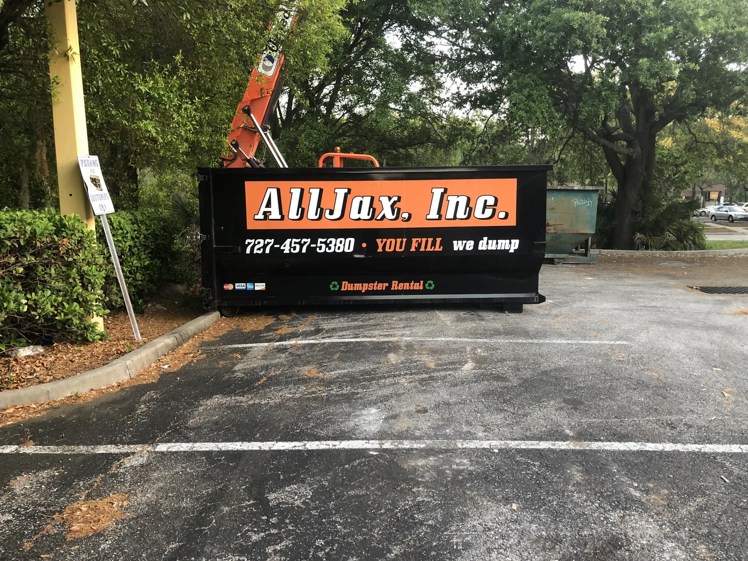 AllJax roll-off dumpster rental