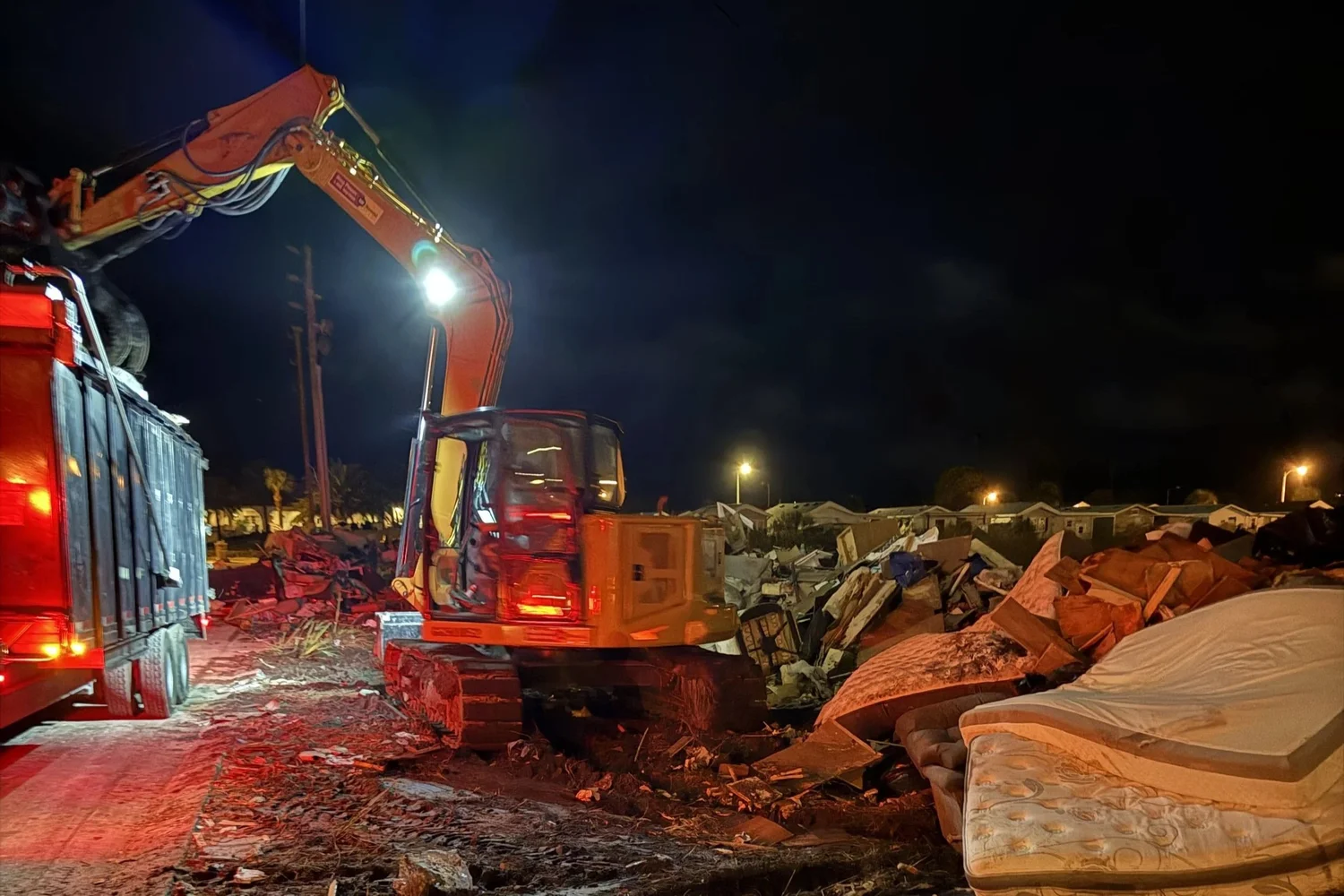 Emergency hurricane debris recovery