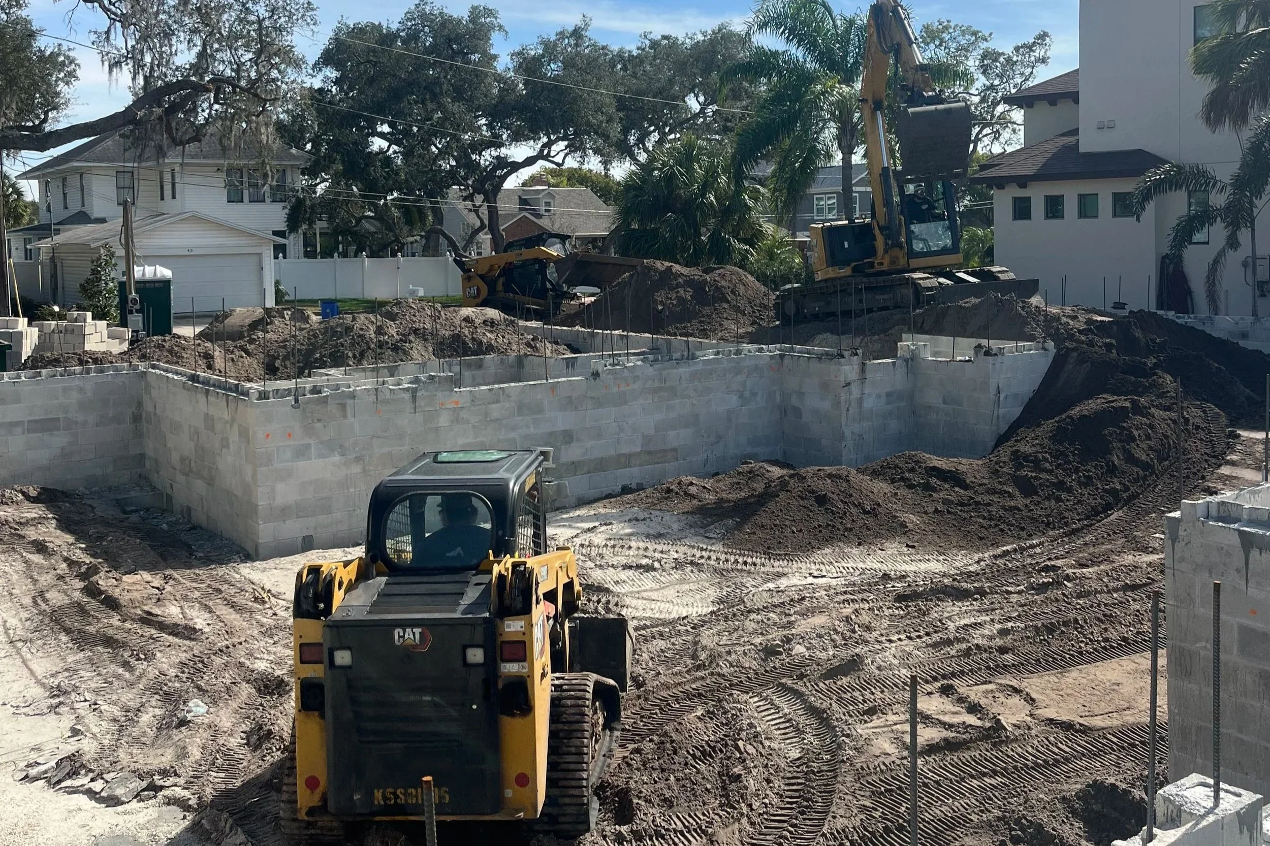 Stemwall backfill in hillsborough county