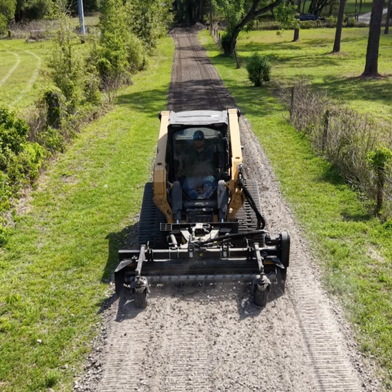 Driveway construction and grading