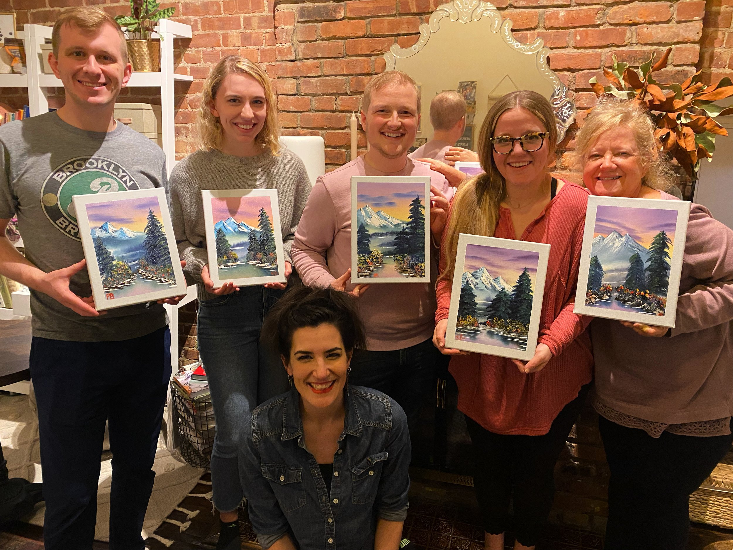 Happy little trees': Penn Township woman to teach joy of Bob Ross painting  at workshop