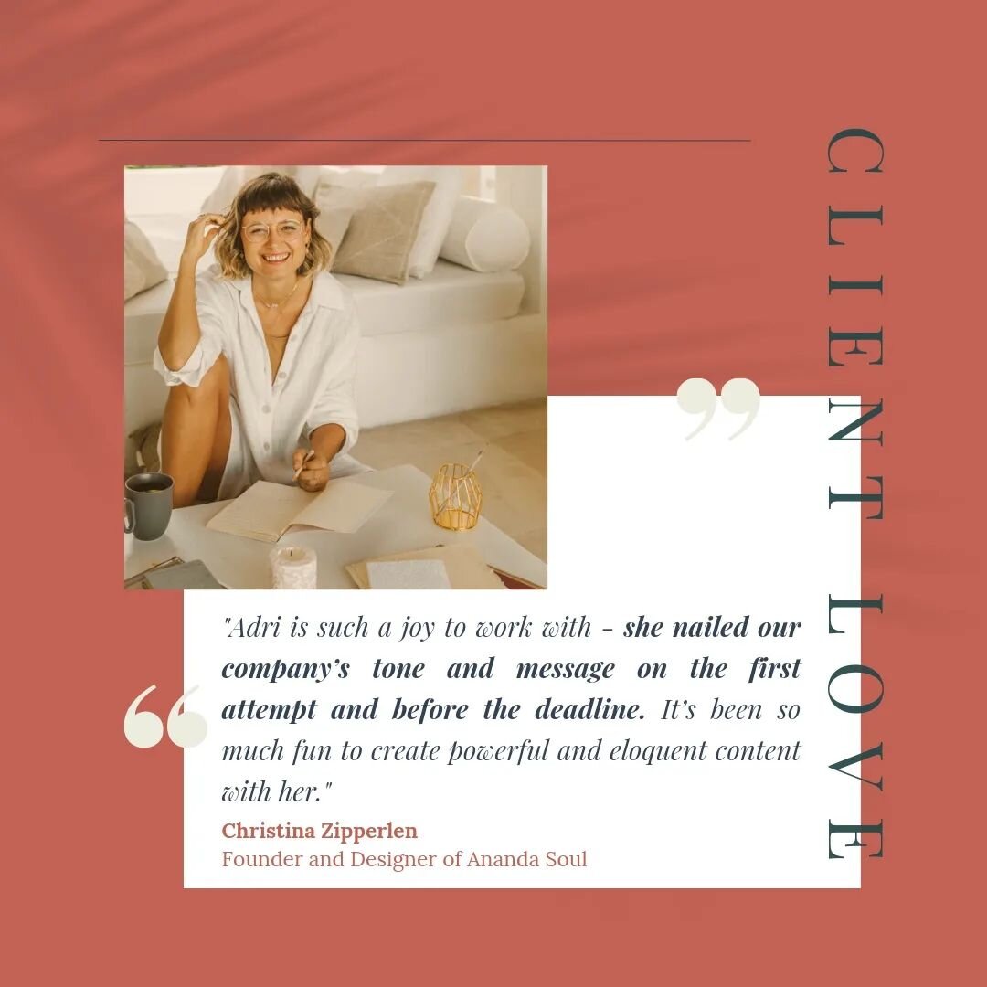 I LOVE working with businesses that empower women, lift others up, and give back in astonishing ways. 

Ananda Soul has been one of my retainer clients for almost a year now and they are an absolute joy to work with. 

They are constantly finding way