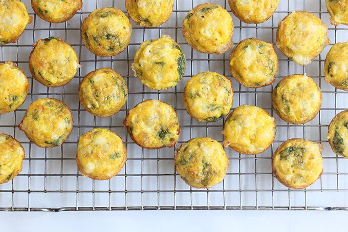 Egg Muffins with Spinach, Bacon, and Goat Cheese